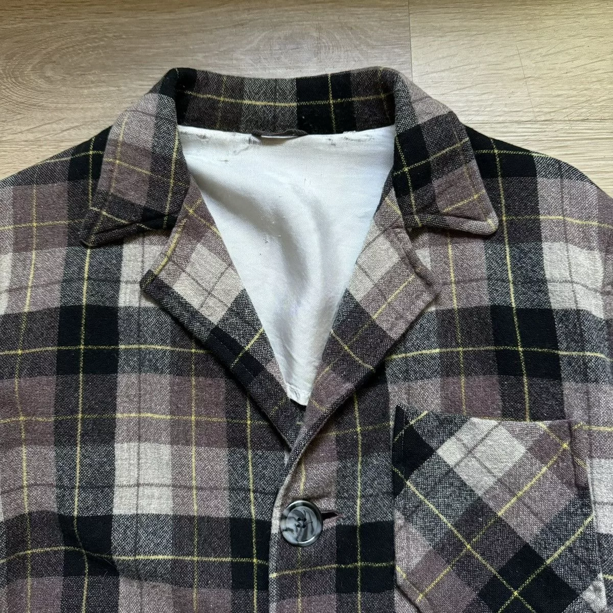 Vintage Shirts Button Ups Vintage Wool Flannel Brown