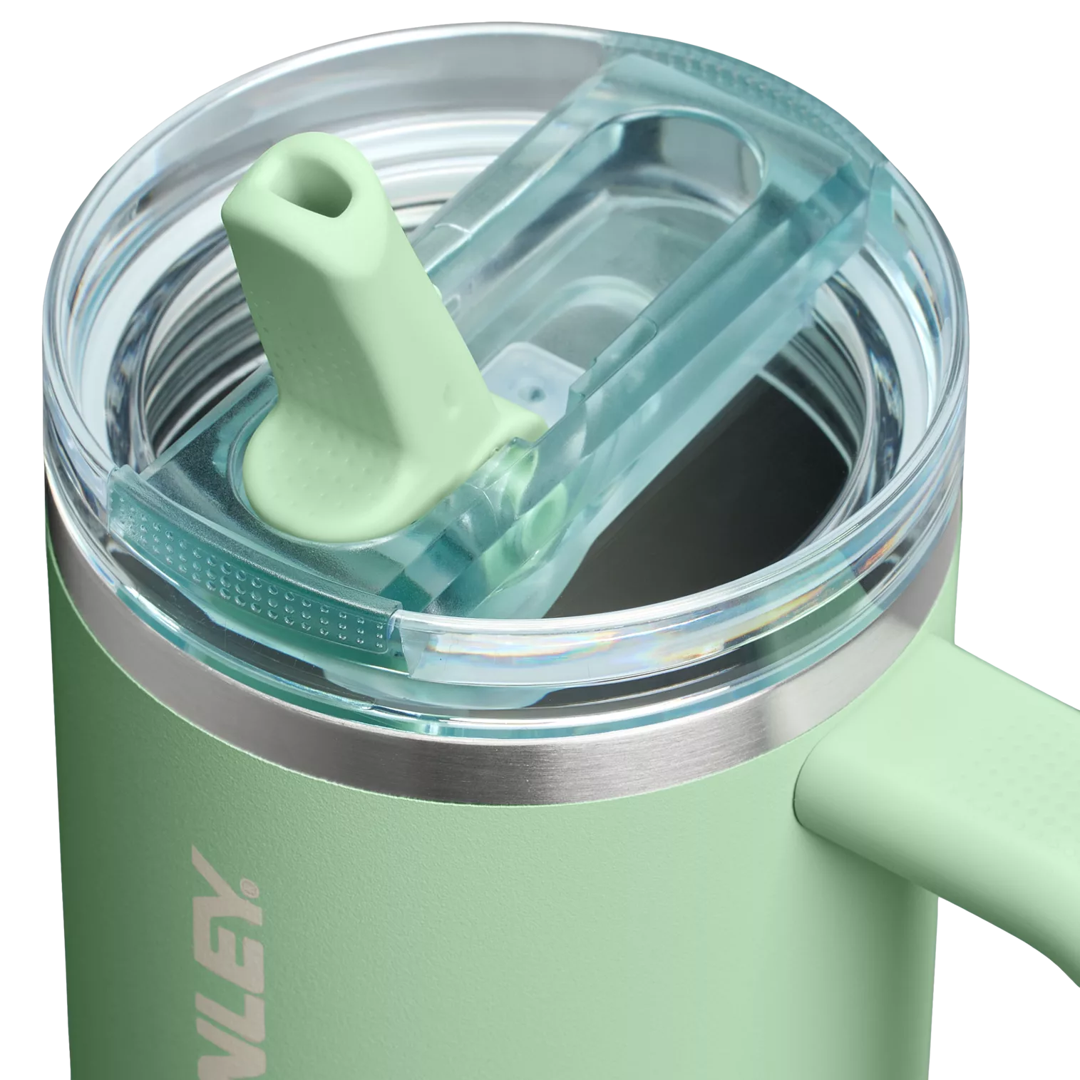 Stanley 30 OZ Quencher ProTour Stainless Steel Tumbler In PIstachio Green with Flip Straw
