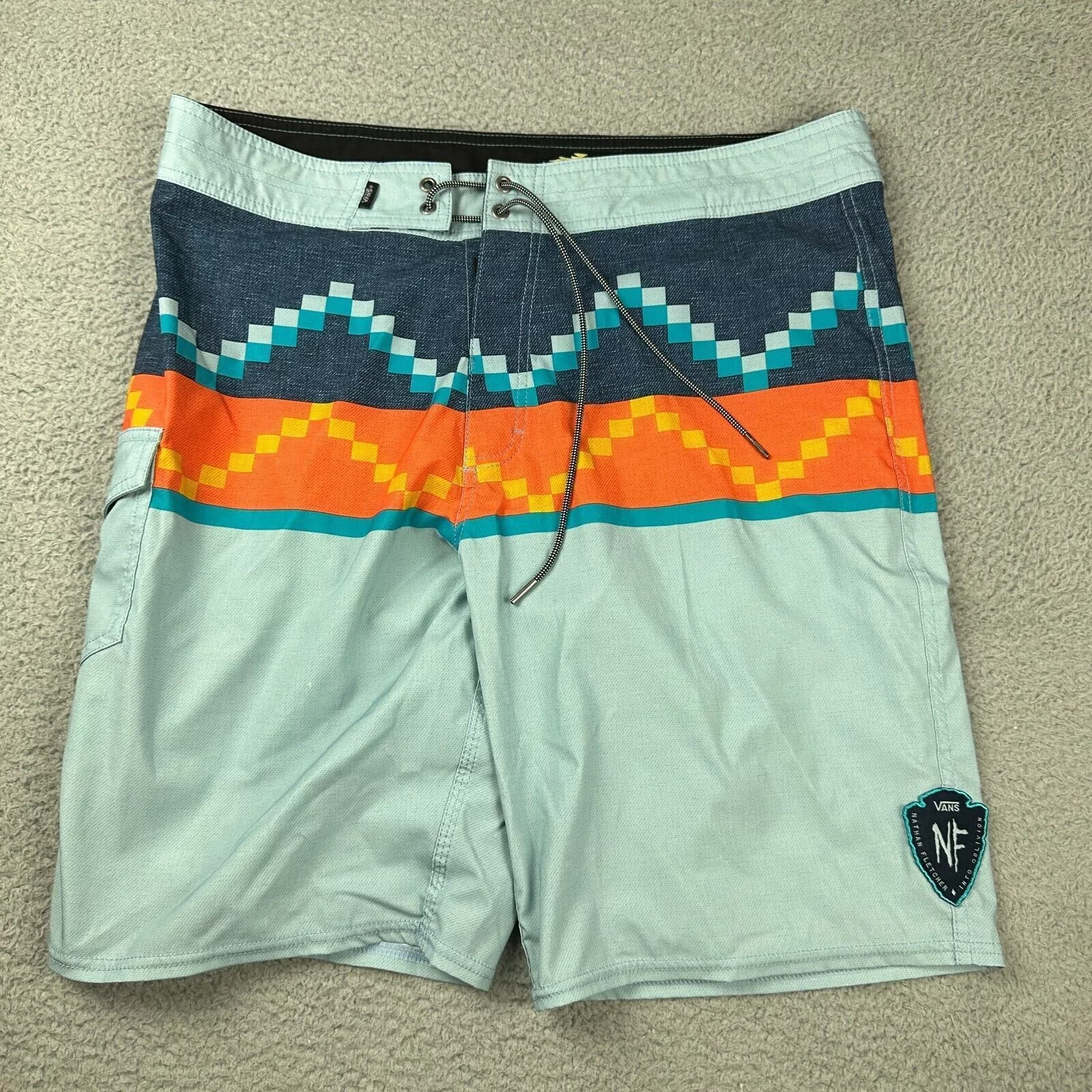 Vans Shorts Vans Nathan Fletcher Board Shorts Multi Color Swim Suit