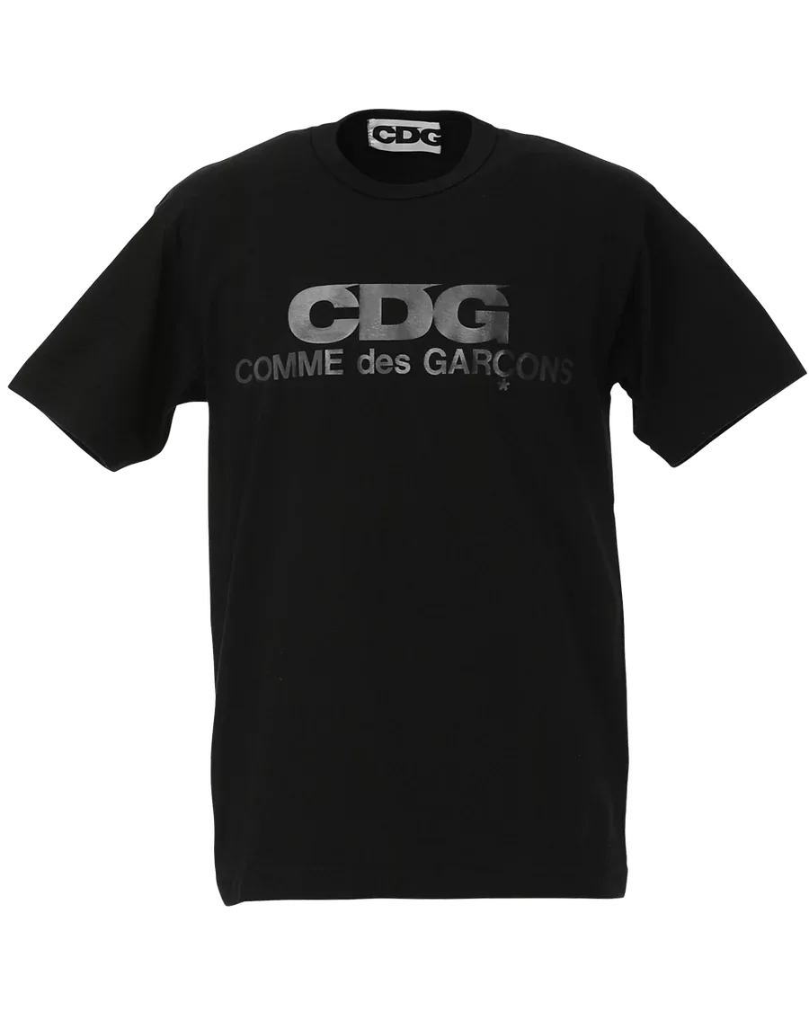 CDG by Comme des Garcons Short Sleeve T Shirts CDG by Comme des Garcons × Comme des Garcons CDG MONOCHROME logo T-shirt Black