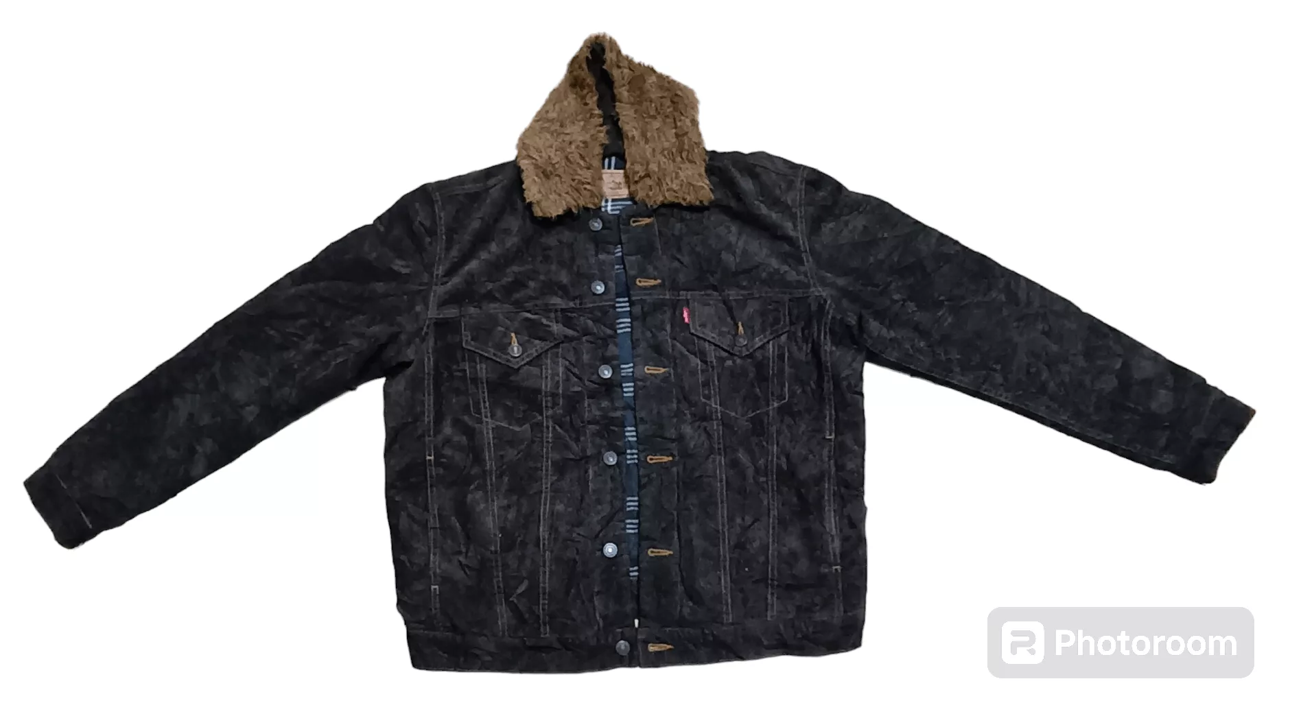 Levi's Denim Jackets Levi's LEVIS CORDUROY LIGHT PUFFER JACKET Brown Gorpcore