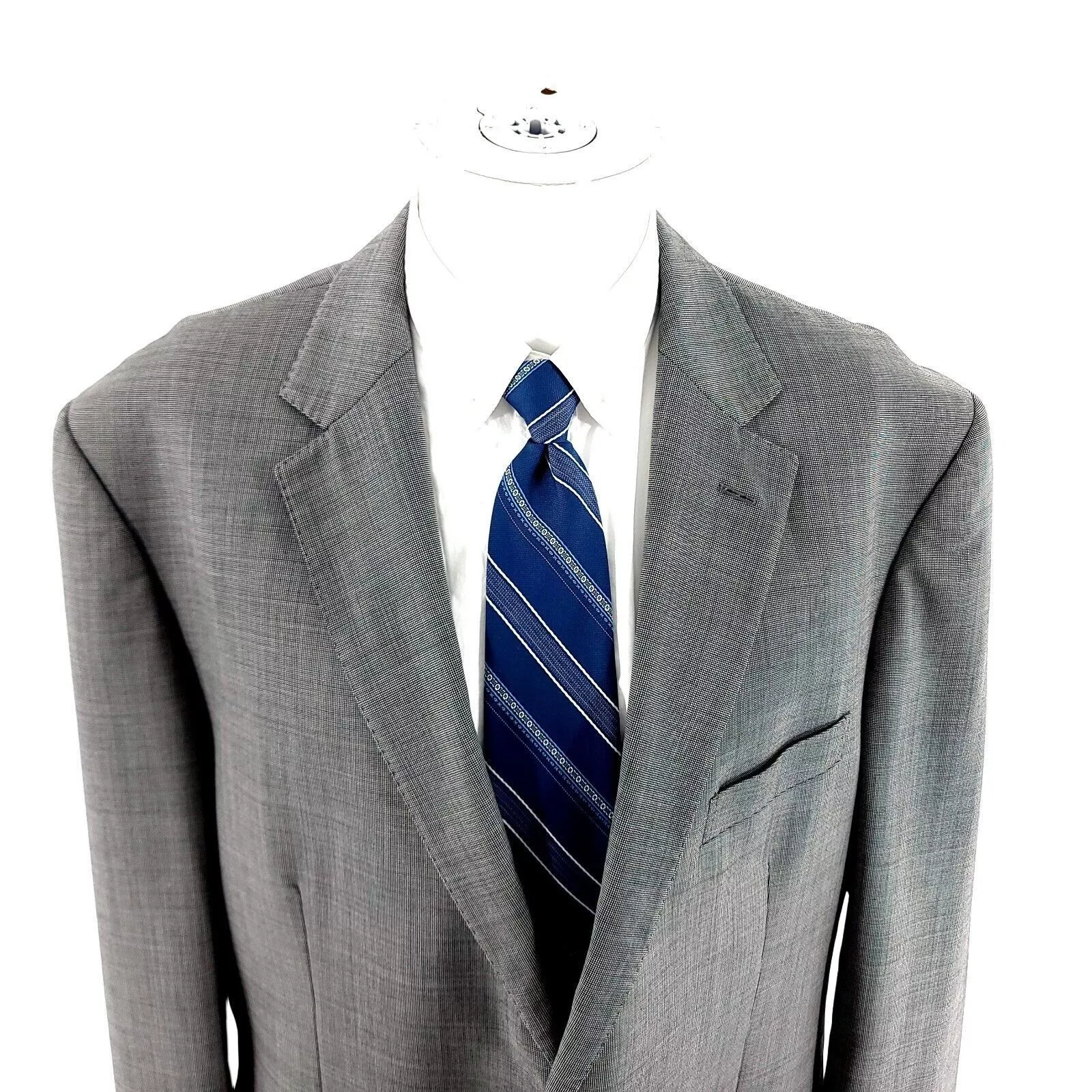 Pronto Uomo Blazers Pronto Uomo Signature Super 120s Wool 2 Button Blazer Gray N