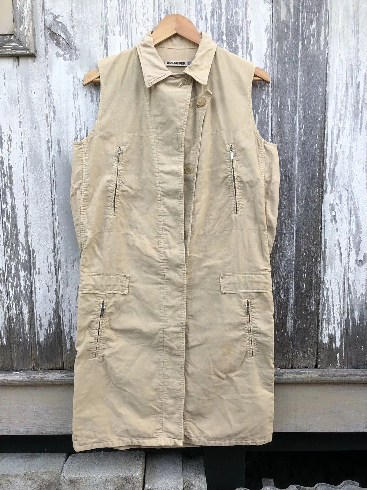 Designer Coats Designer × Jil Sander × Vintage 🔥Vintage🔥 Jil Sander Sleeveless Trench Coat White