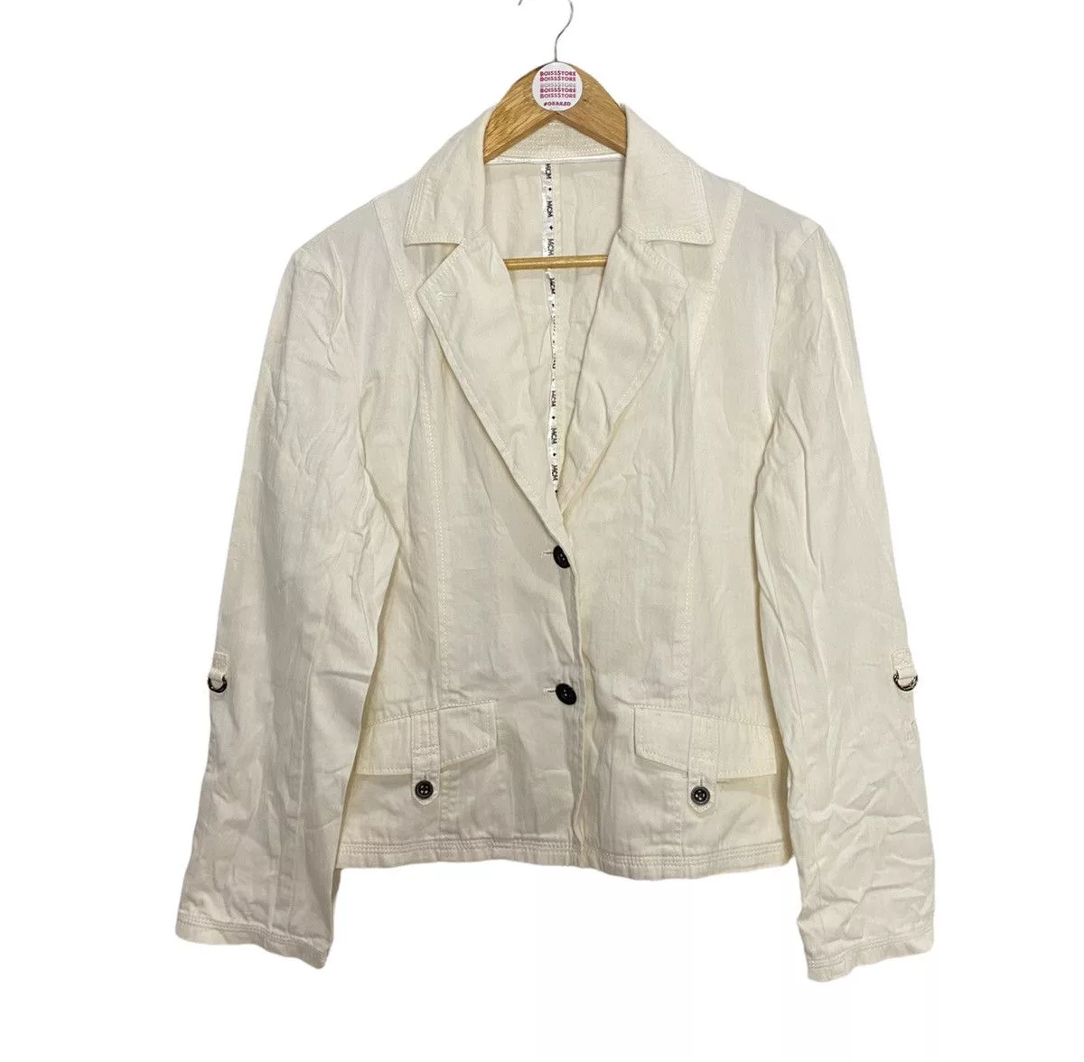MCM Coats Mcm Legere Coat Jacket White