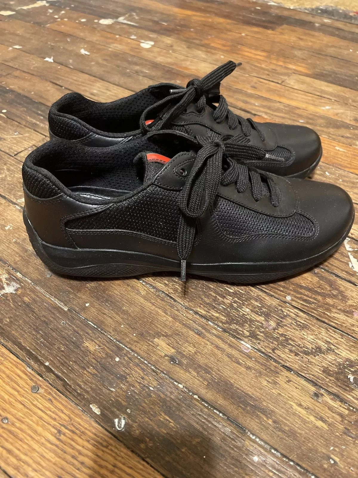 Prada Low Top Sneakers Prada American Cups Black