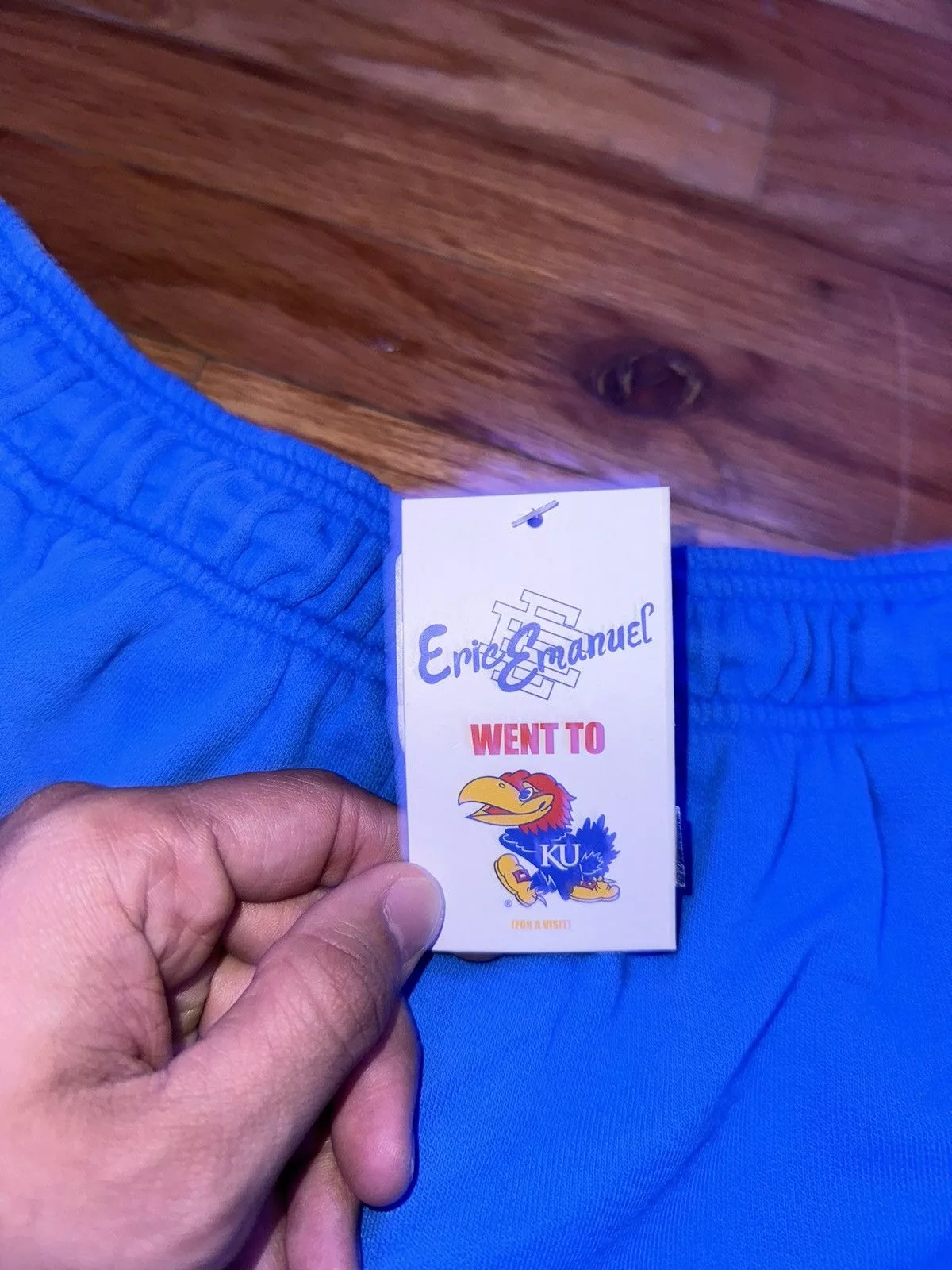 Eric Emanuel Shorts Eric Emanuel × NCAA Eric Emanuel EE Double Layer Kansas Jayhawks Shorts SZ XL Blue