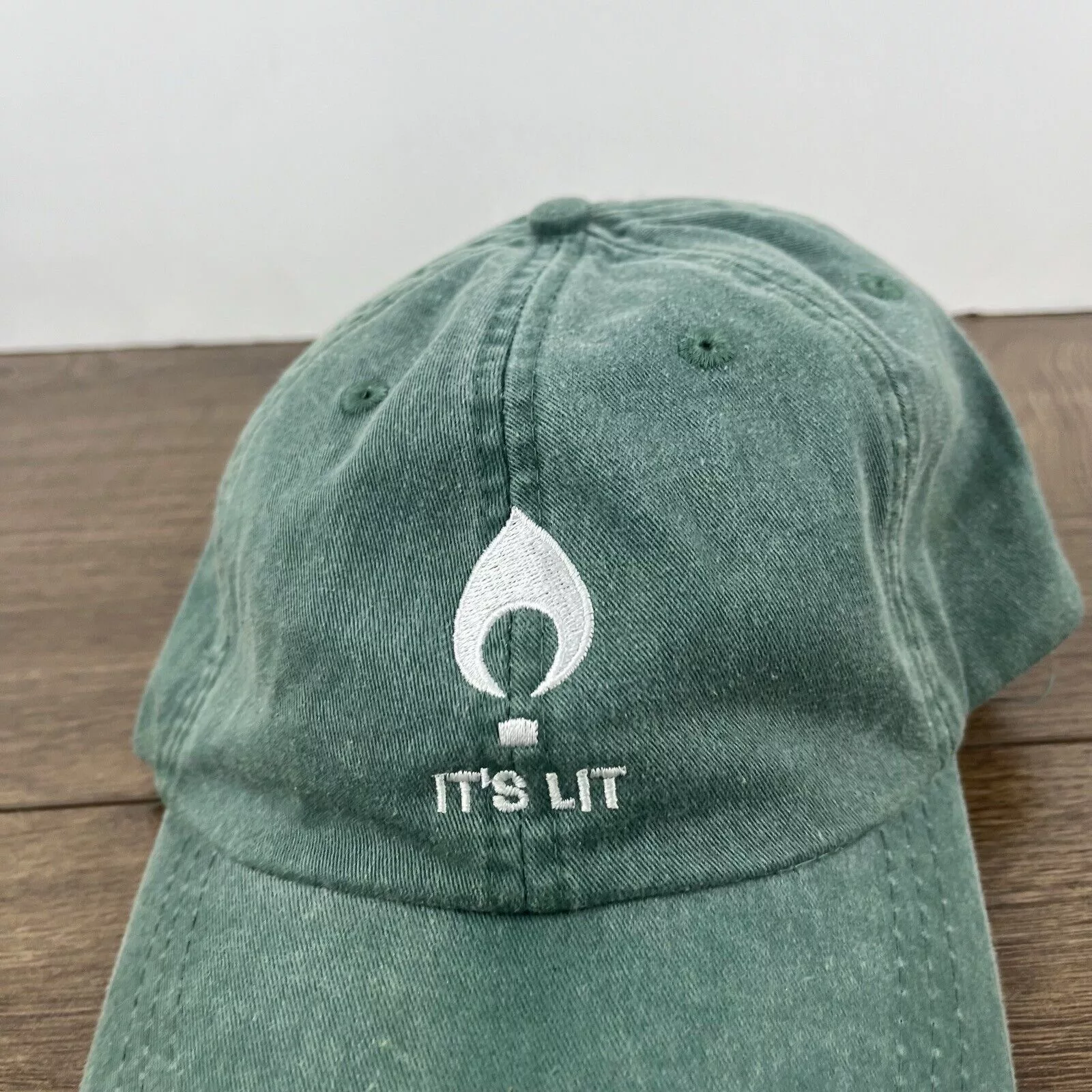 Other Hats Other Its Lit Hat LIT Baseball Hat Green Hat Adjustable Hat Green