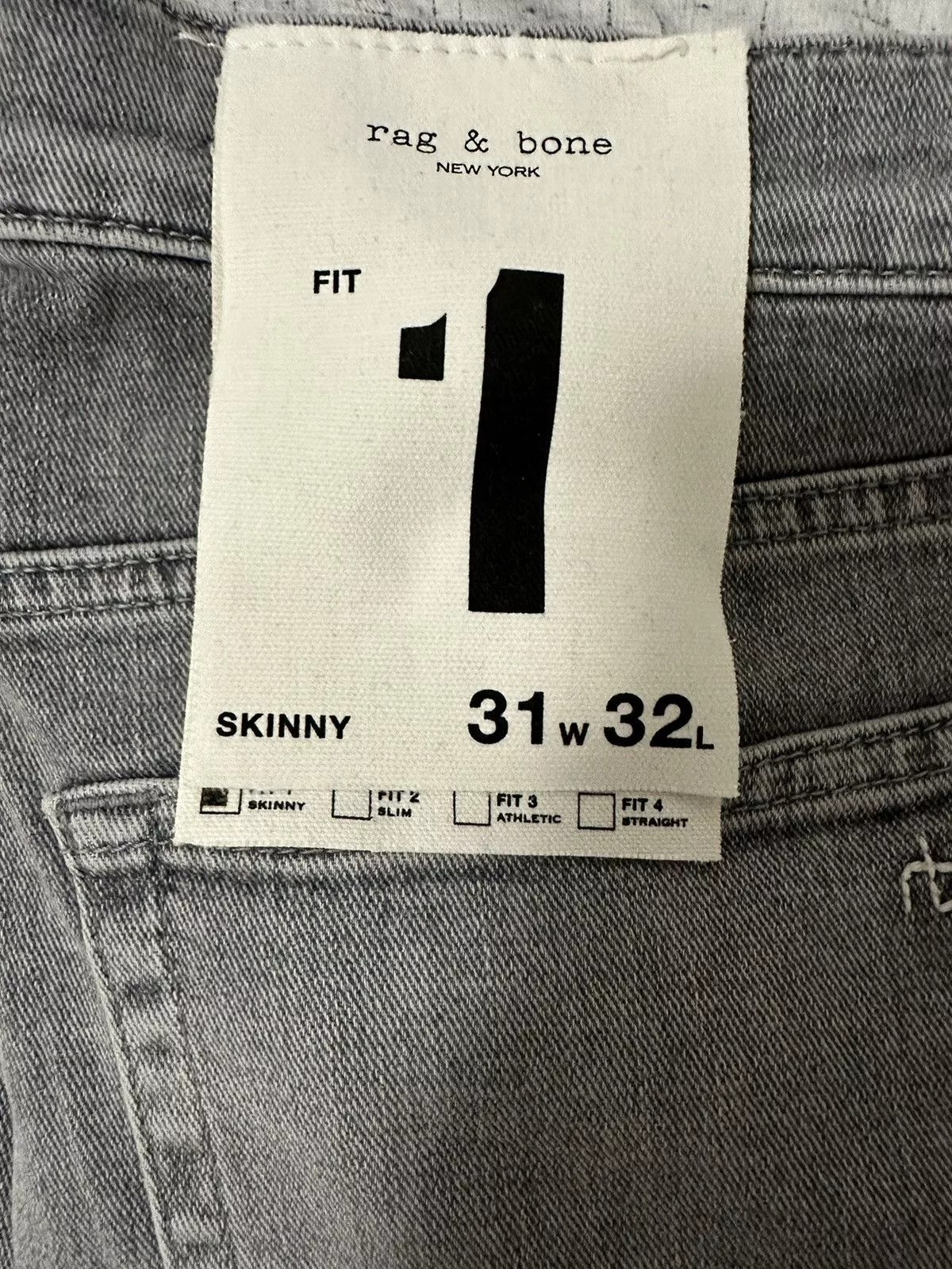 Rag & Bone Denim Rag & Bone Fit 1 BRAND NEW Gray