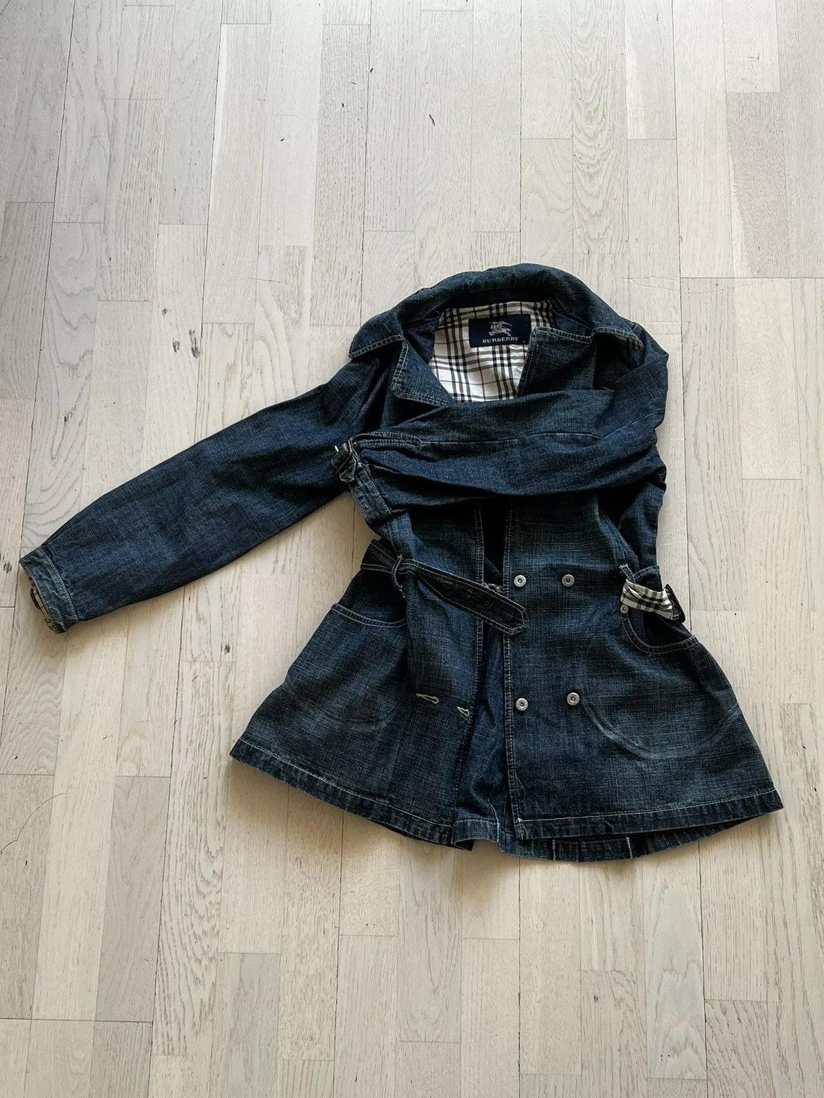 Burberry Denim Jackets Vintage Burberry Denim Jacket Blue