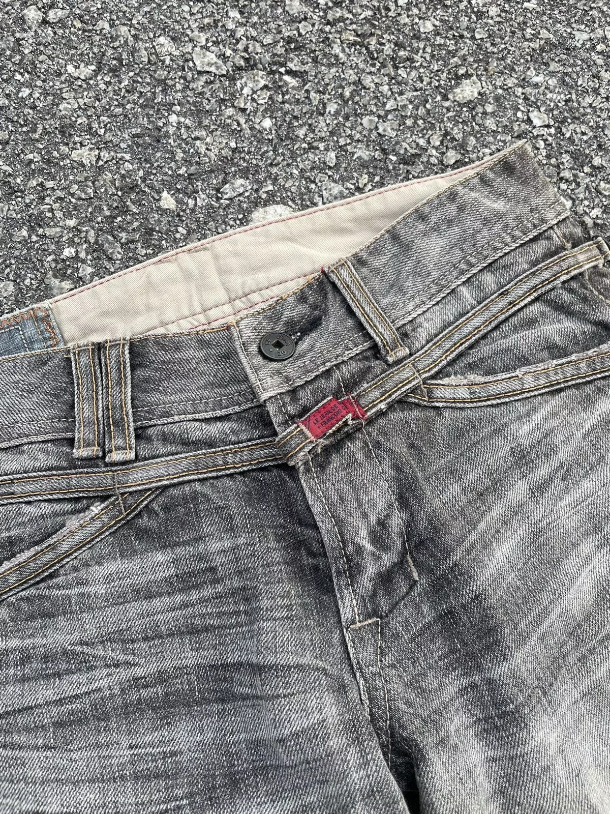 Marithe + Francois Girbaud Denim Marithe + Francois Girbaud Vintage MFG punk Style Denim Black Avant-Garde