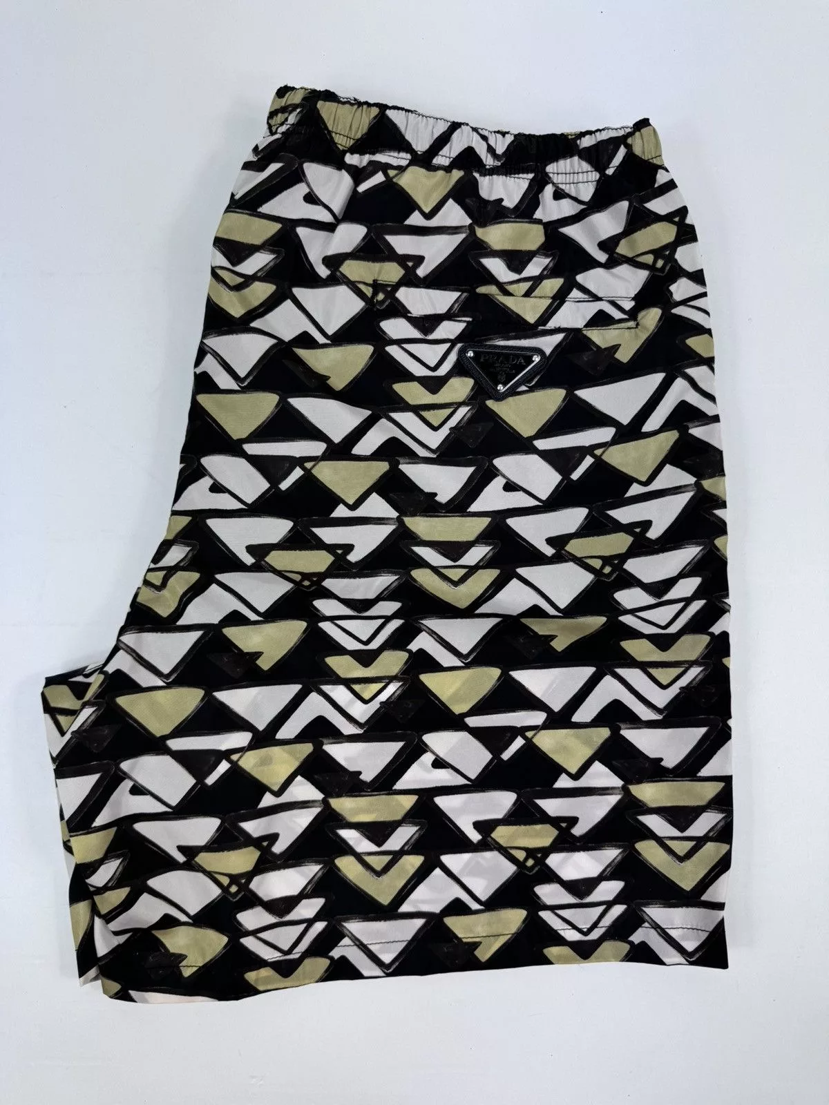 Prada Shorts Prada GRAPHIC PRINT SWIM SHORTS Brown
