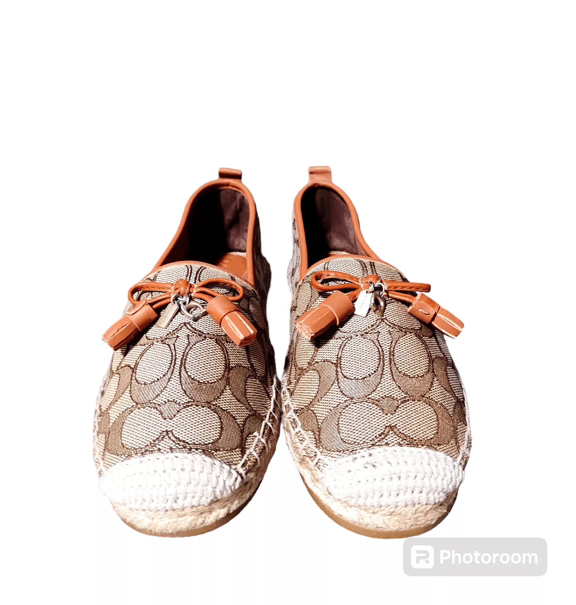 Coach Platforms Coach Carson Espadrille Khaki/Saddle Brown