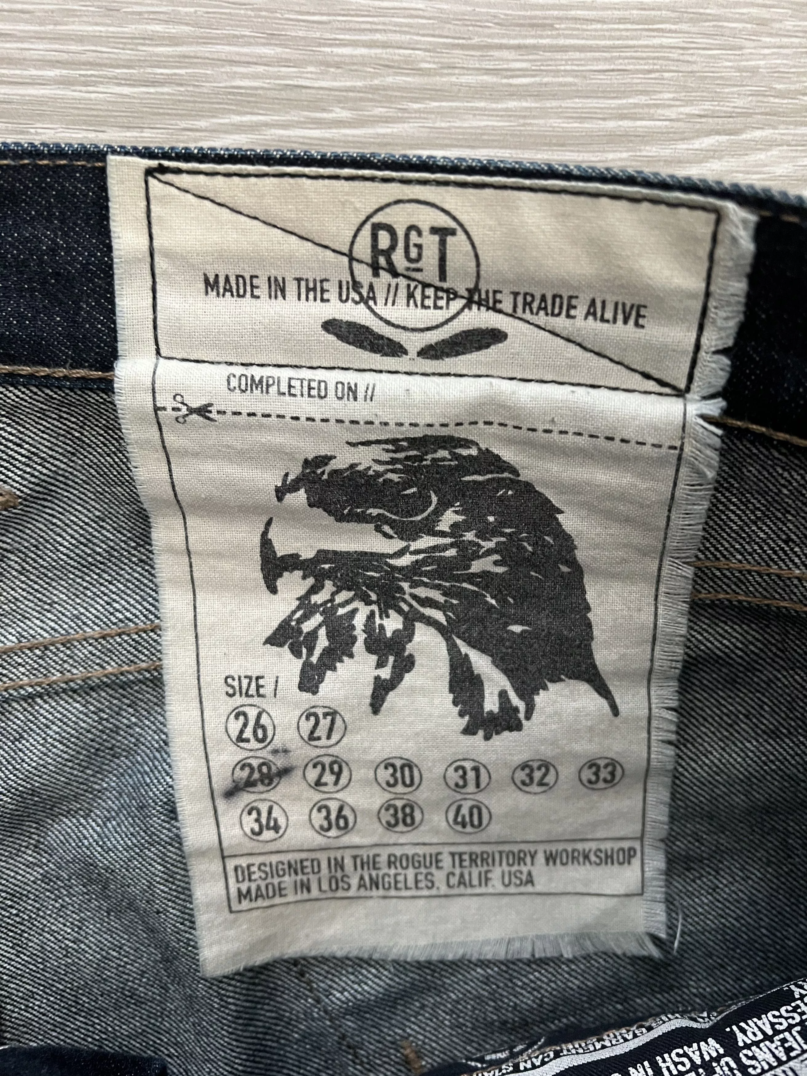 Rogue Territory Denim Rogue Territory Stanton 15oz Blue