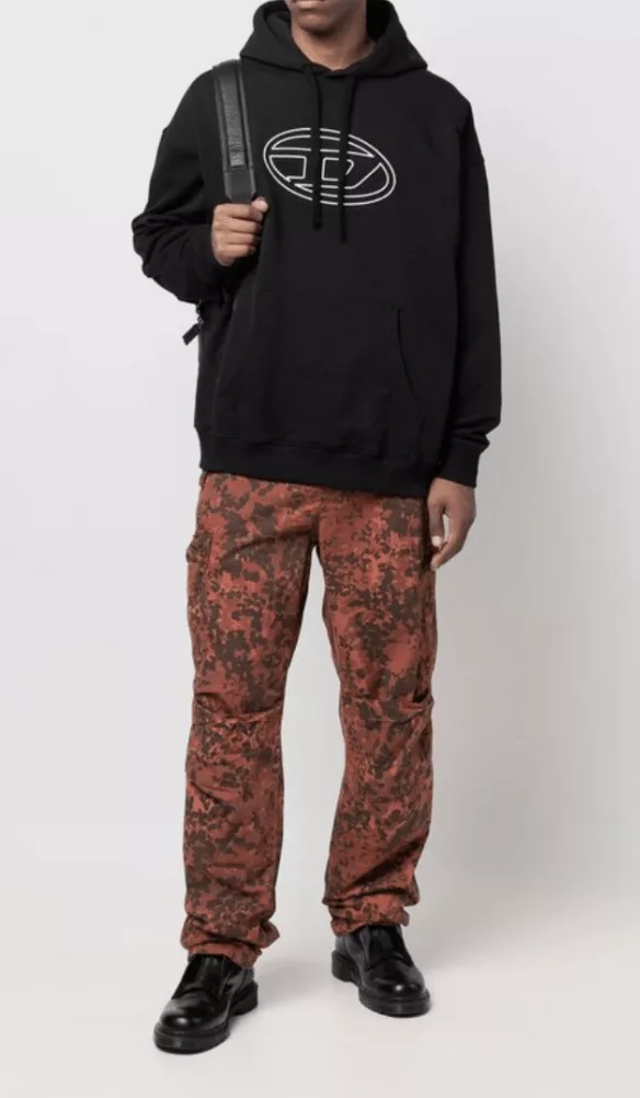 Diesel Casual Pants Diesel Orange Camo Cargo Pants Size 30