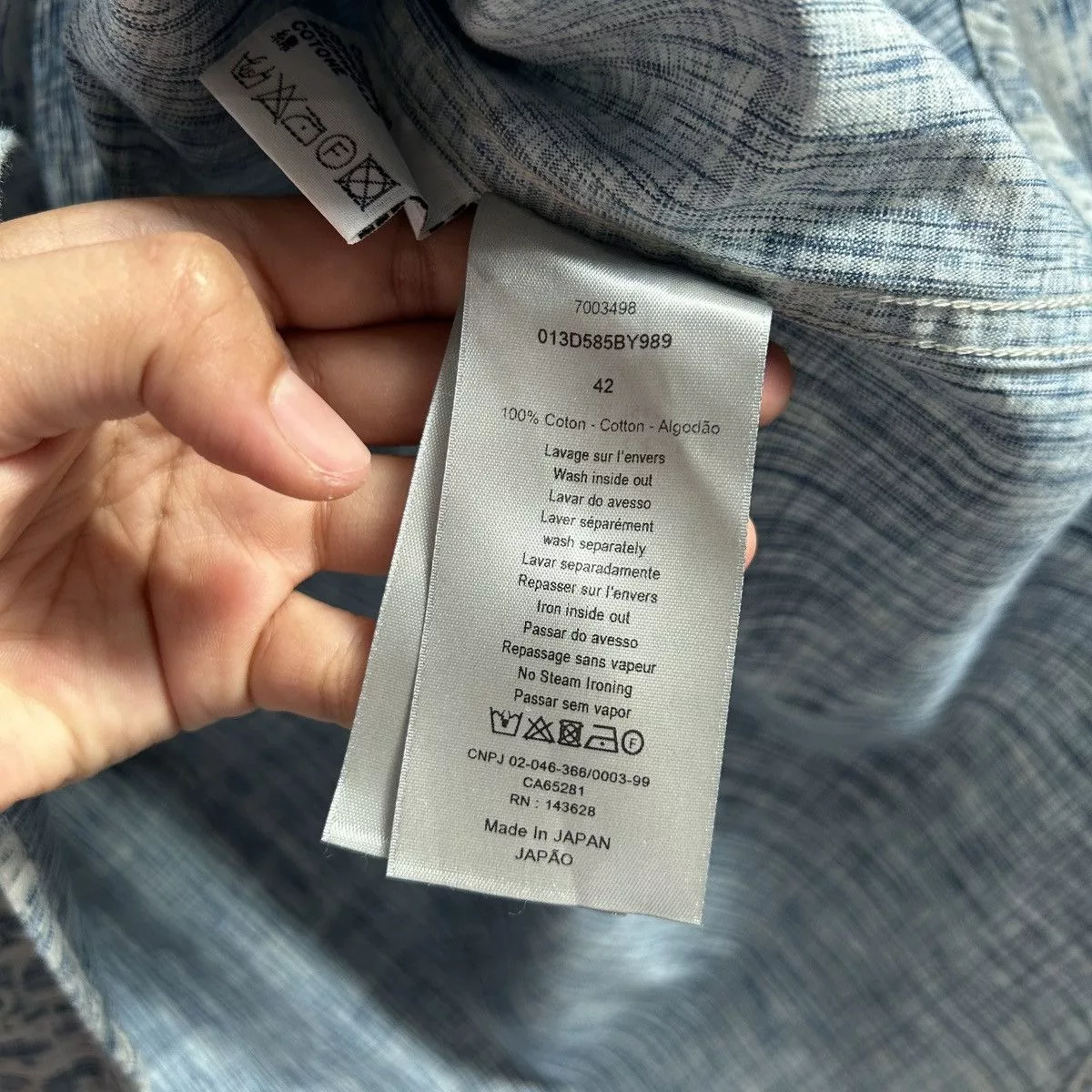 Dior Shirts Button Ups Dior oblique shirt Blue