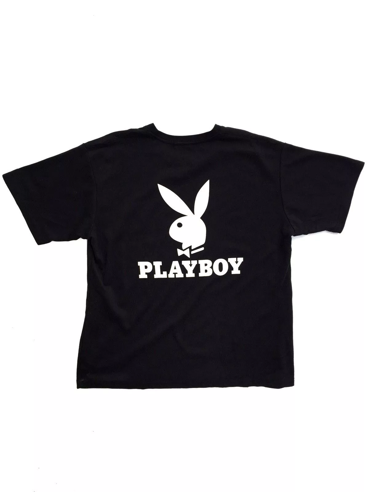 Playboy Short Sleeve T Shirts Playboy Big Logo Shirts Black