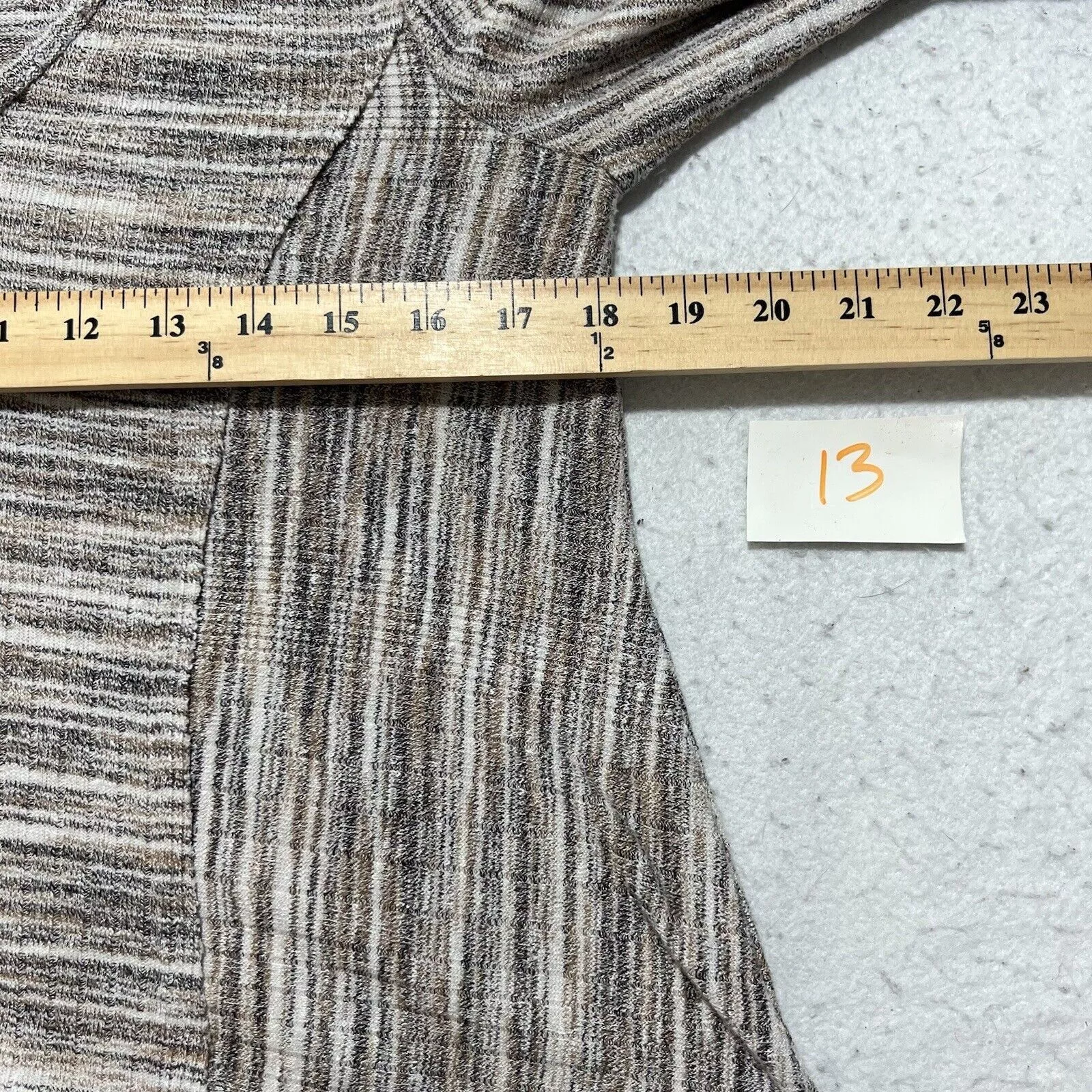 Target Basics Sweaters Target Basics Knox Rose Pullover Sweater V Neck Beige Striped Top Brown