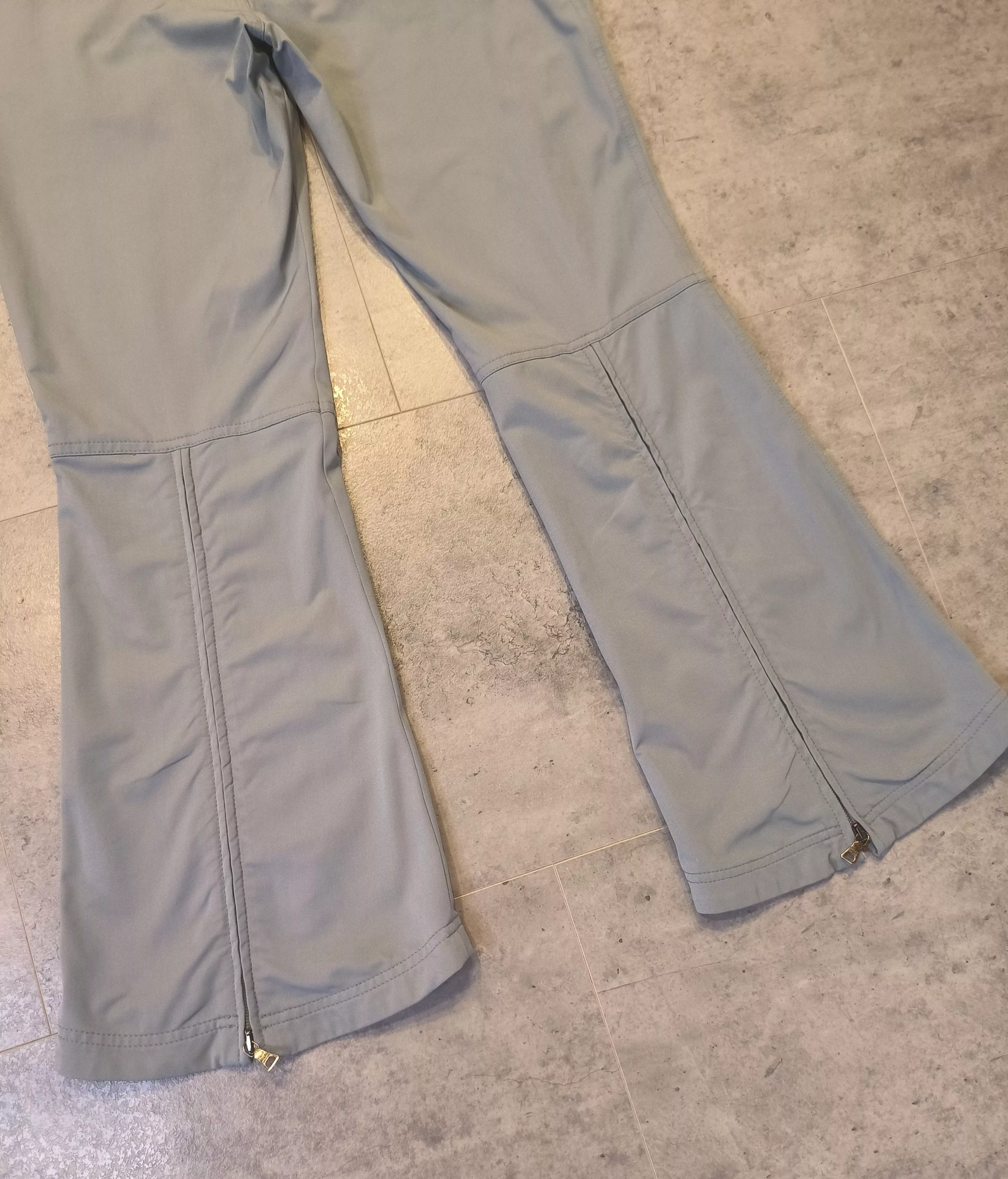 Prada Pants Bell-Bottom Basic Made in Italy Flared Gray