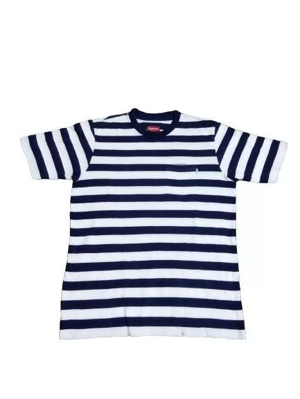 Supreme Short Sleeve T Shirts Supreme Striped Pocket Tee Multi