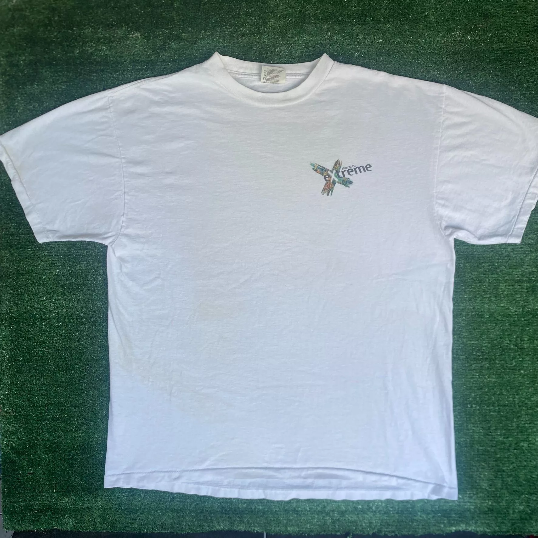Microsoft Short Sleeve T Shirts Vintage 90s Microsoft Extreme Shirt Retro Computer Tech Tee White