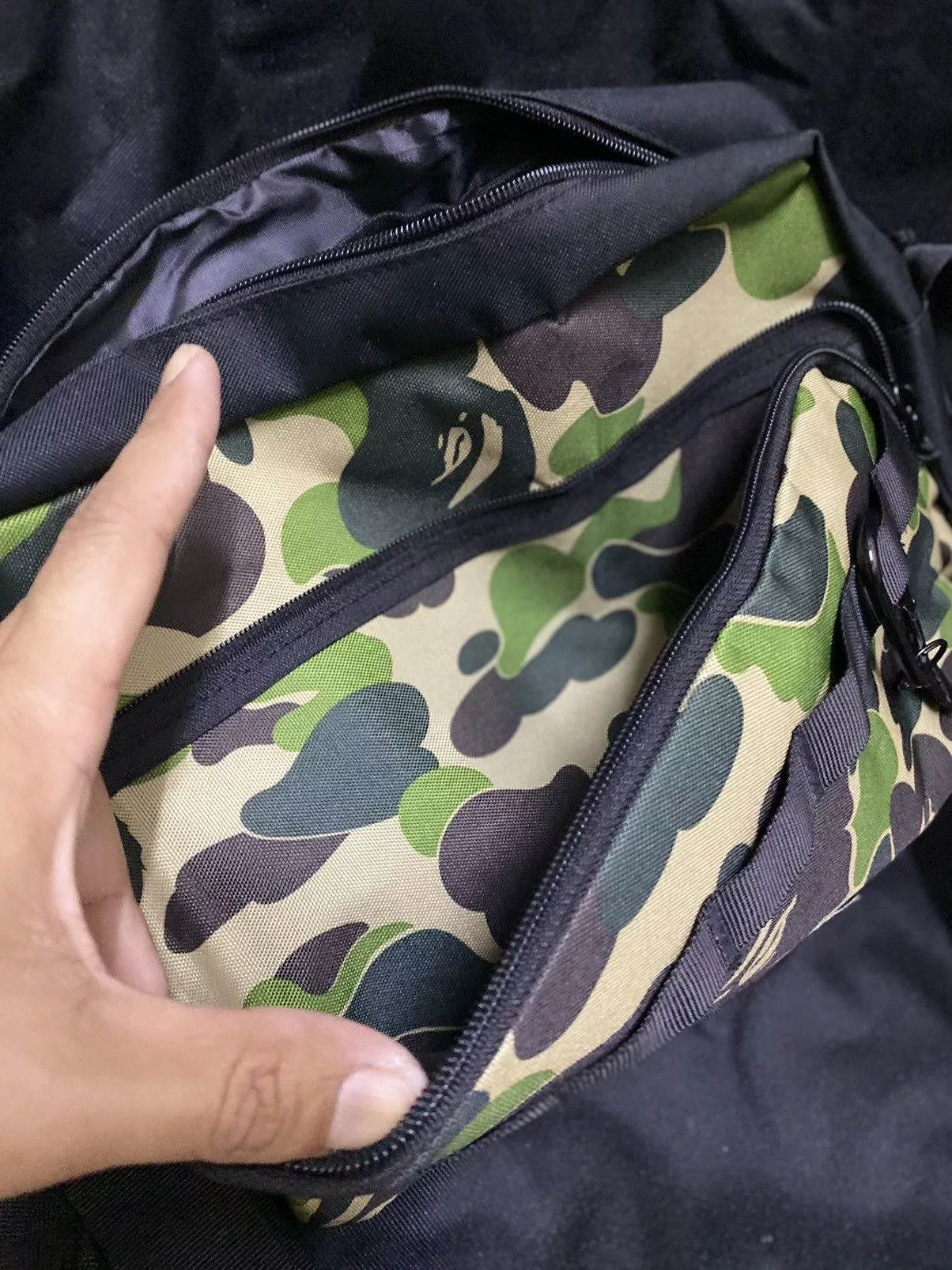 Bape Bags Luggage Bape Messenger Bag Black