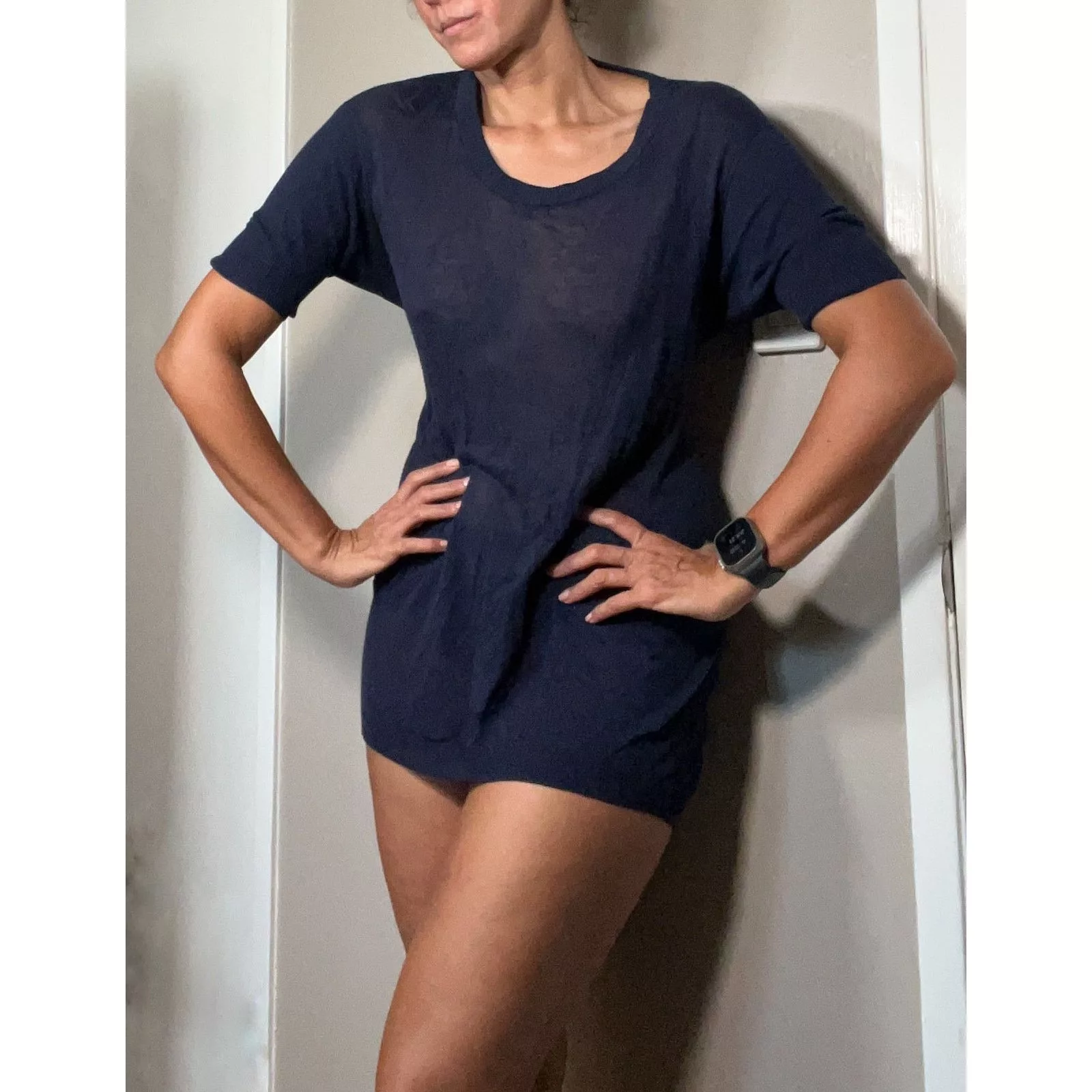 Acne Studios Midi Dresses Acne Studios Blano Swirl Tunic Dress size S Blue