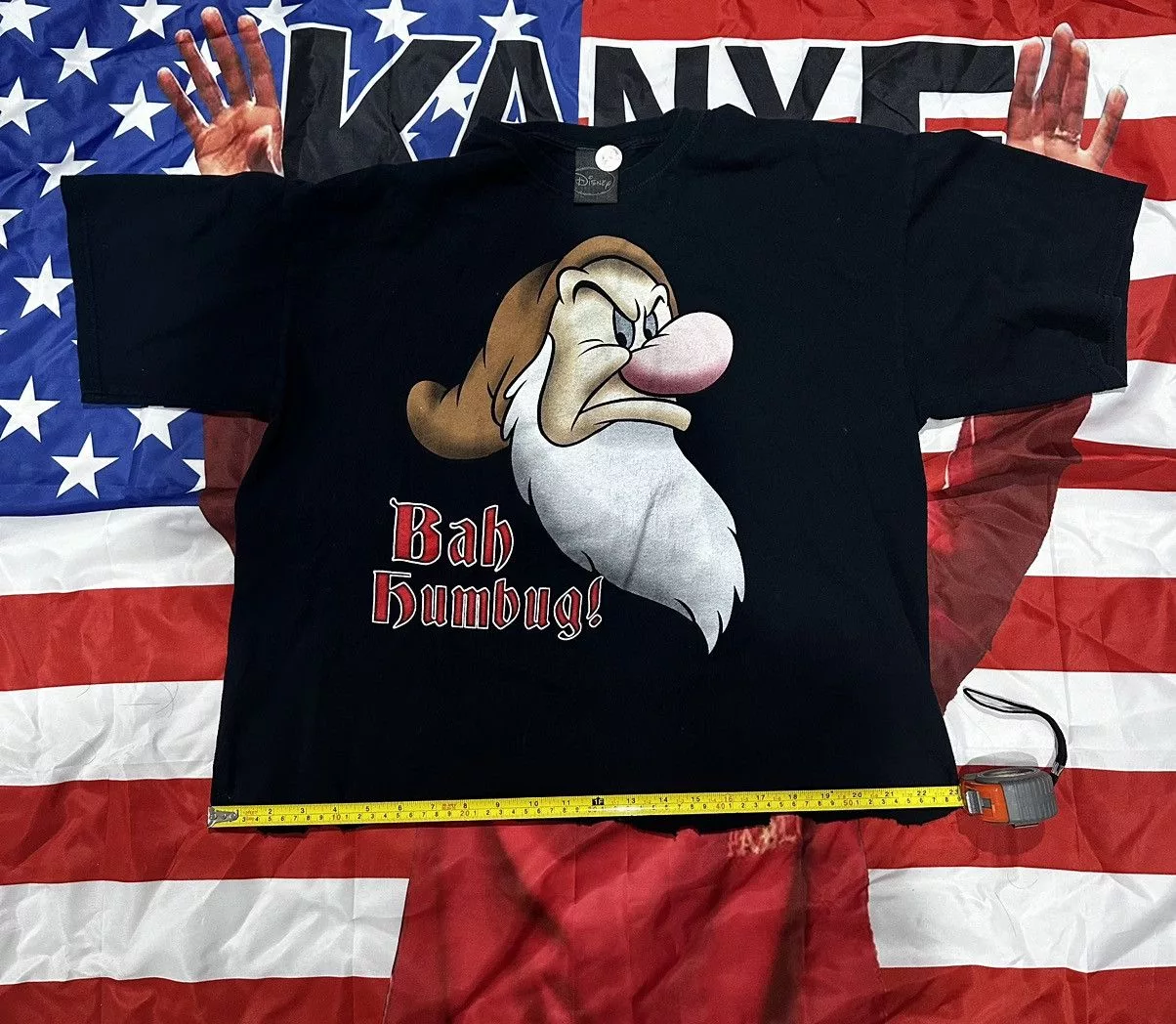 Disney Short Sleeve T Shirts Disney × Vintage Vintage disney bah fumbug! tee Blue