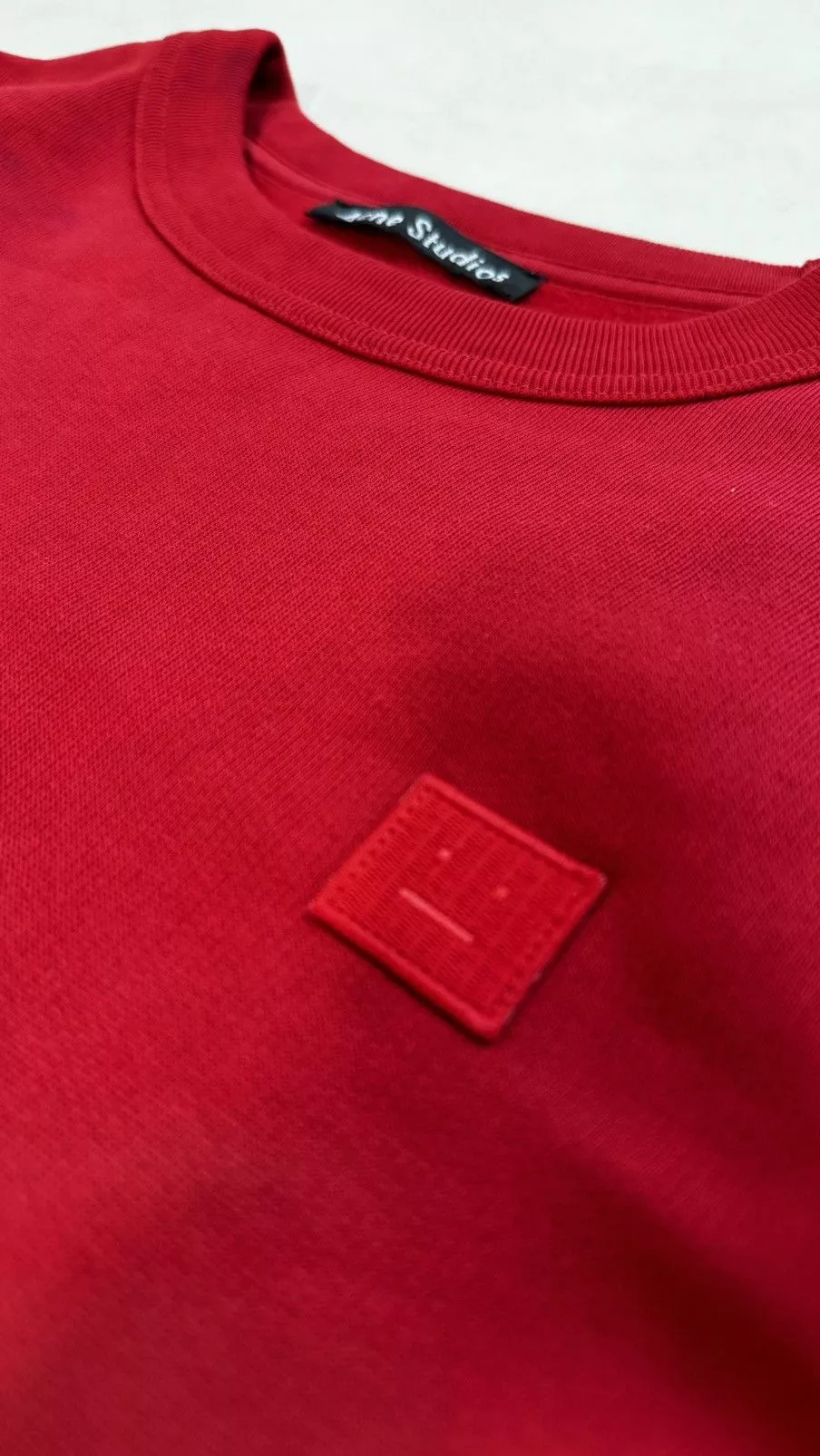 Acne Studios Sweatshirts Hoodies Acne Studios Red Crewneck