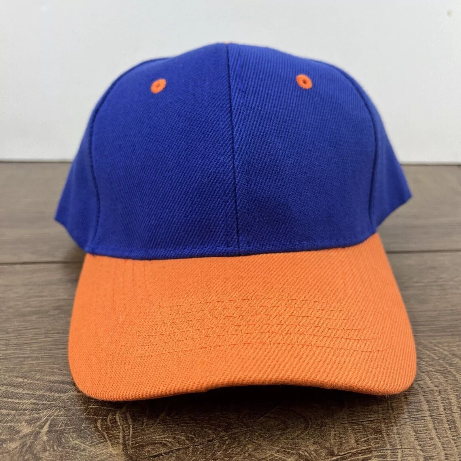 Other Hats Other Blue Orange Baseball Hat Blue Adjustable Hat Blue Adult Size