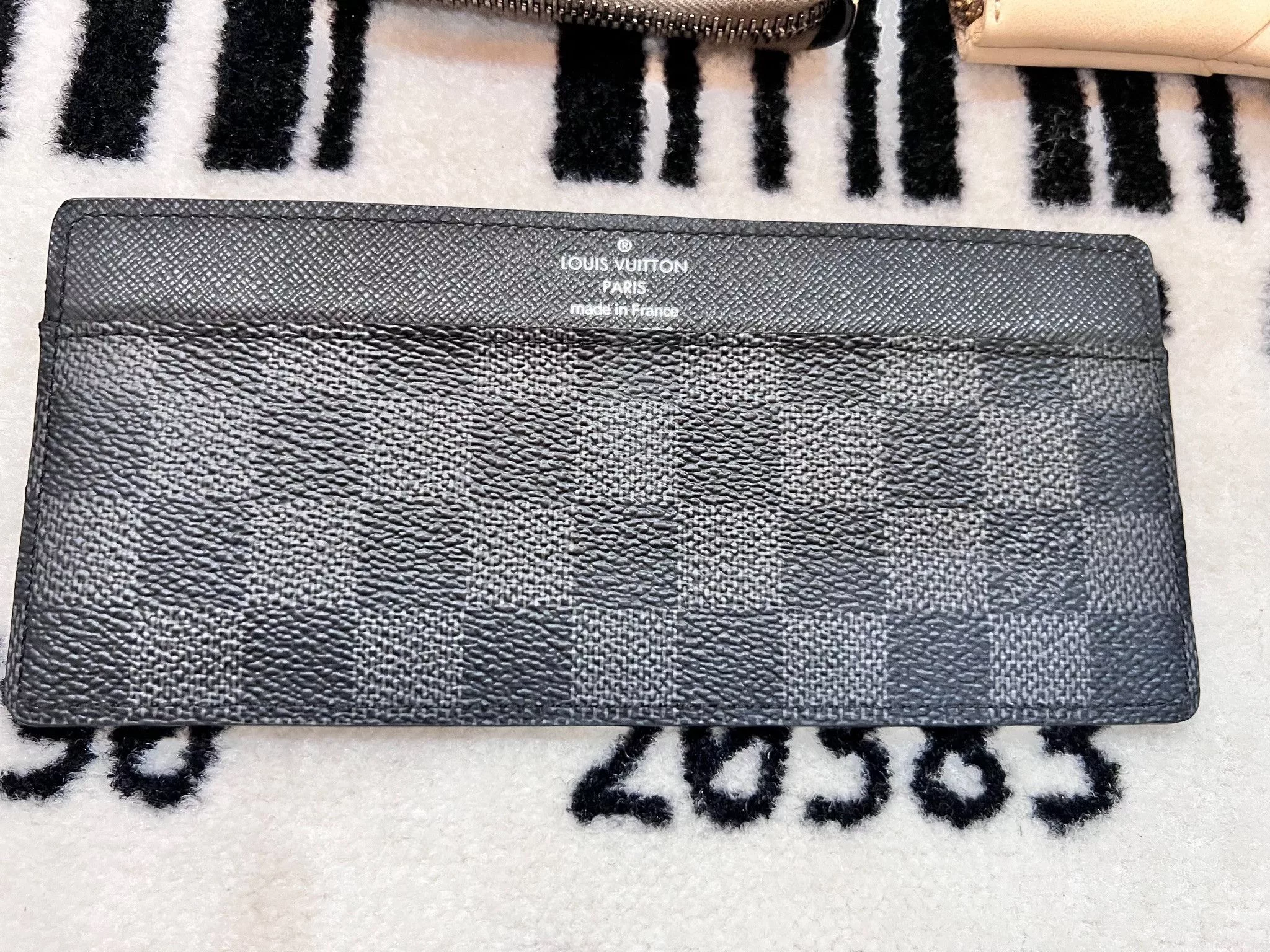 Louis Vuitton Wallets Louis Vuitton Black Damier Graphite Long Card Holder Wallet