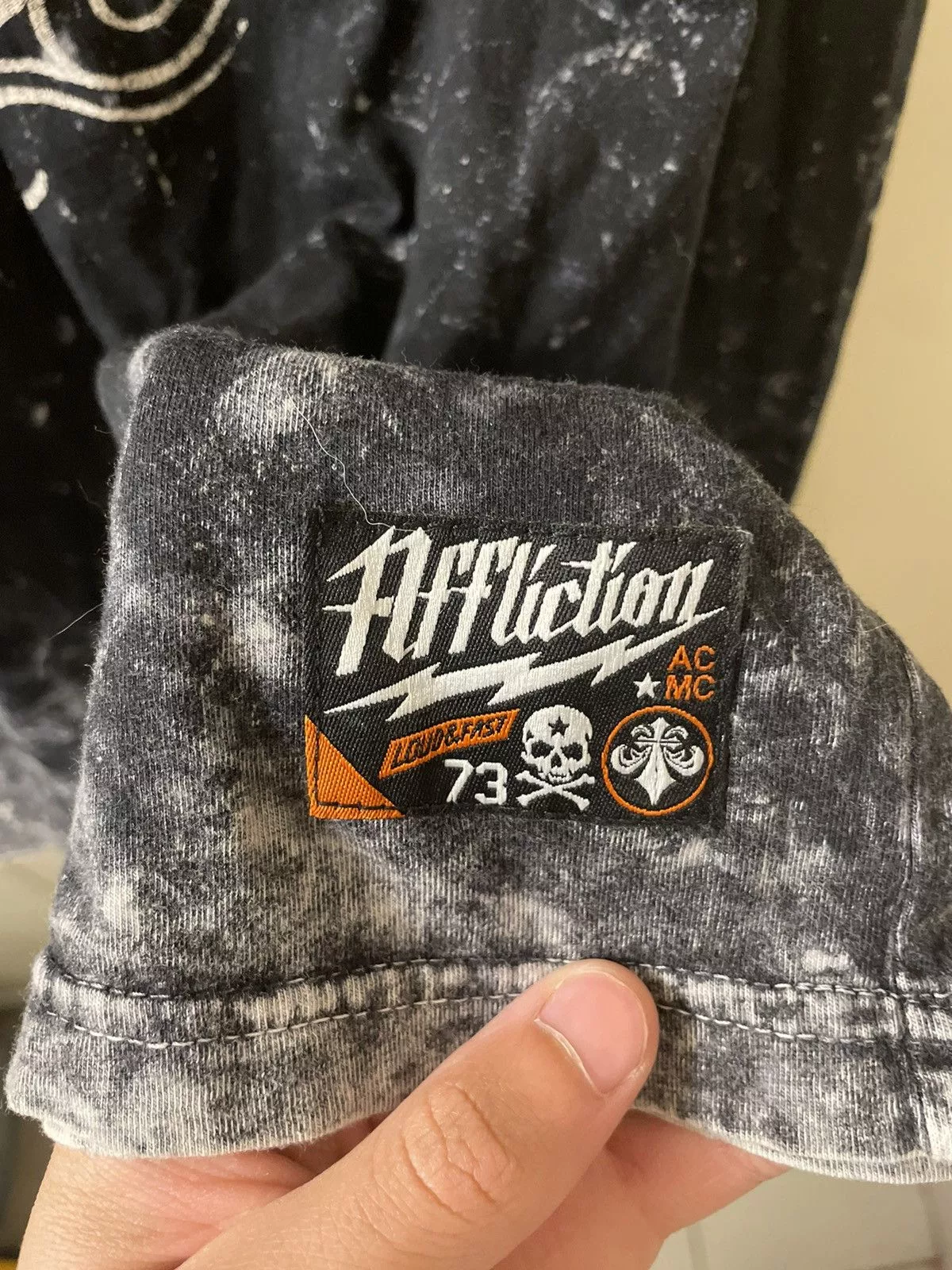 Affliction Long Sleeve T Shirts Affliction tee Black