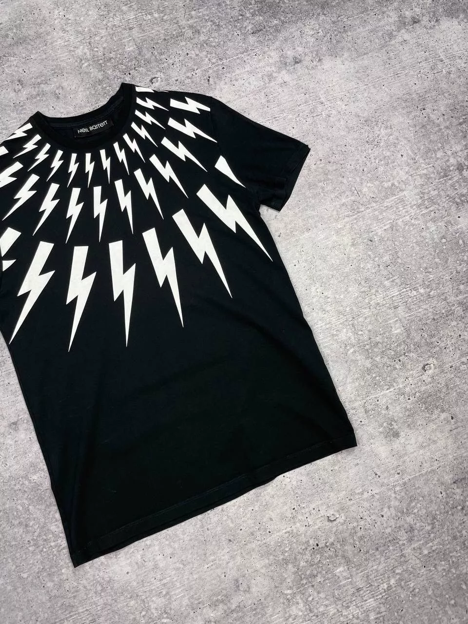 Neil Barrett Short Sleeve T Shirts Vintage Neil Barrett Black Slim Fit Big Logo Shirt Tee Y2K Luxury