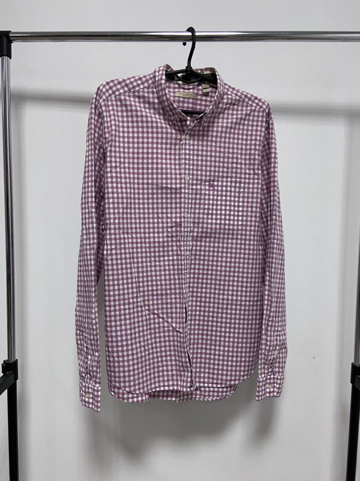 Burberry Shirts Button Ups Burberry × Vintage Burberry Vintage Button Ups Classic Nova Check Small Logo Pink Luxury
