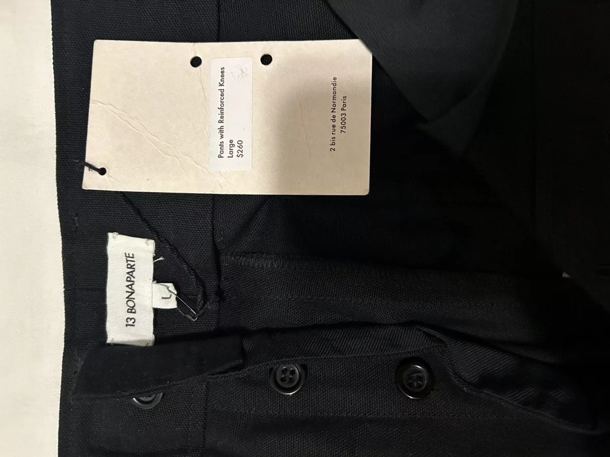 Designer Casual Pants Designer 13 Bonaparte Double Knee Black