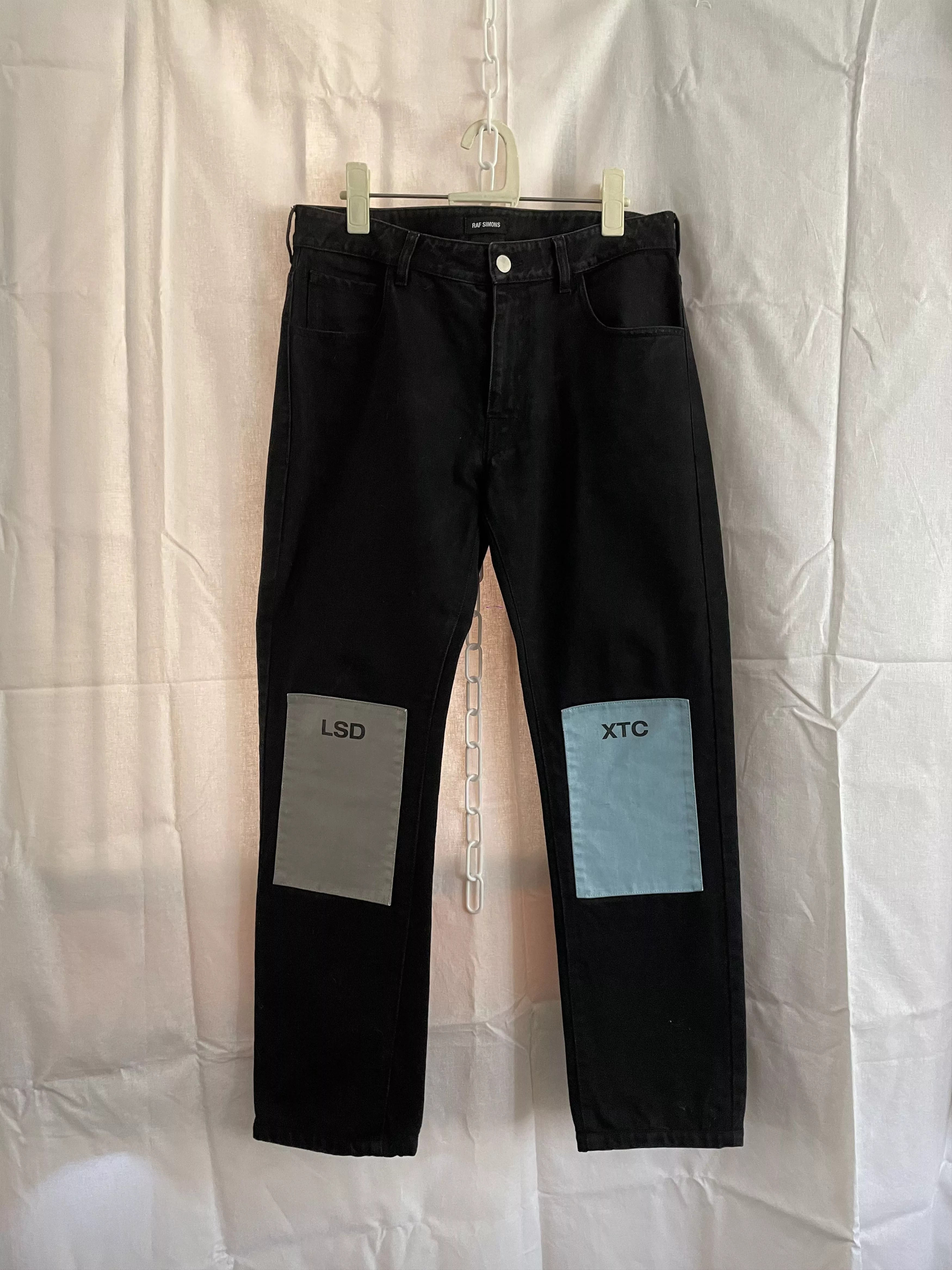 Raf Simons Denim Raf Simons LSD XTC Straight Jeans FARFETCH Black
