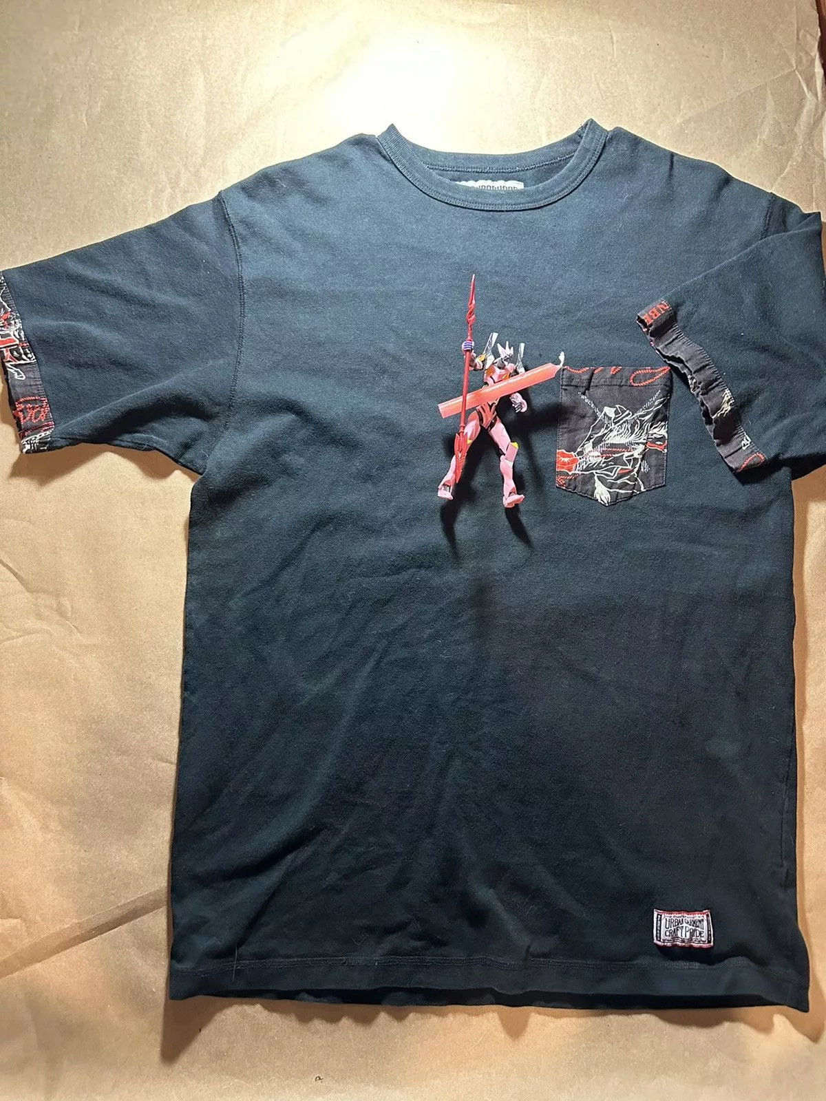 Kaws Short Sleeve T Shirts Kaws × Neighborhood × Original Fake Original Fake x Neighborhood Pocket Tee Black