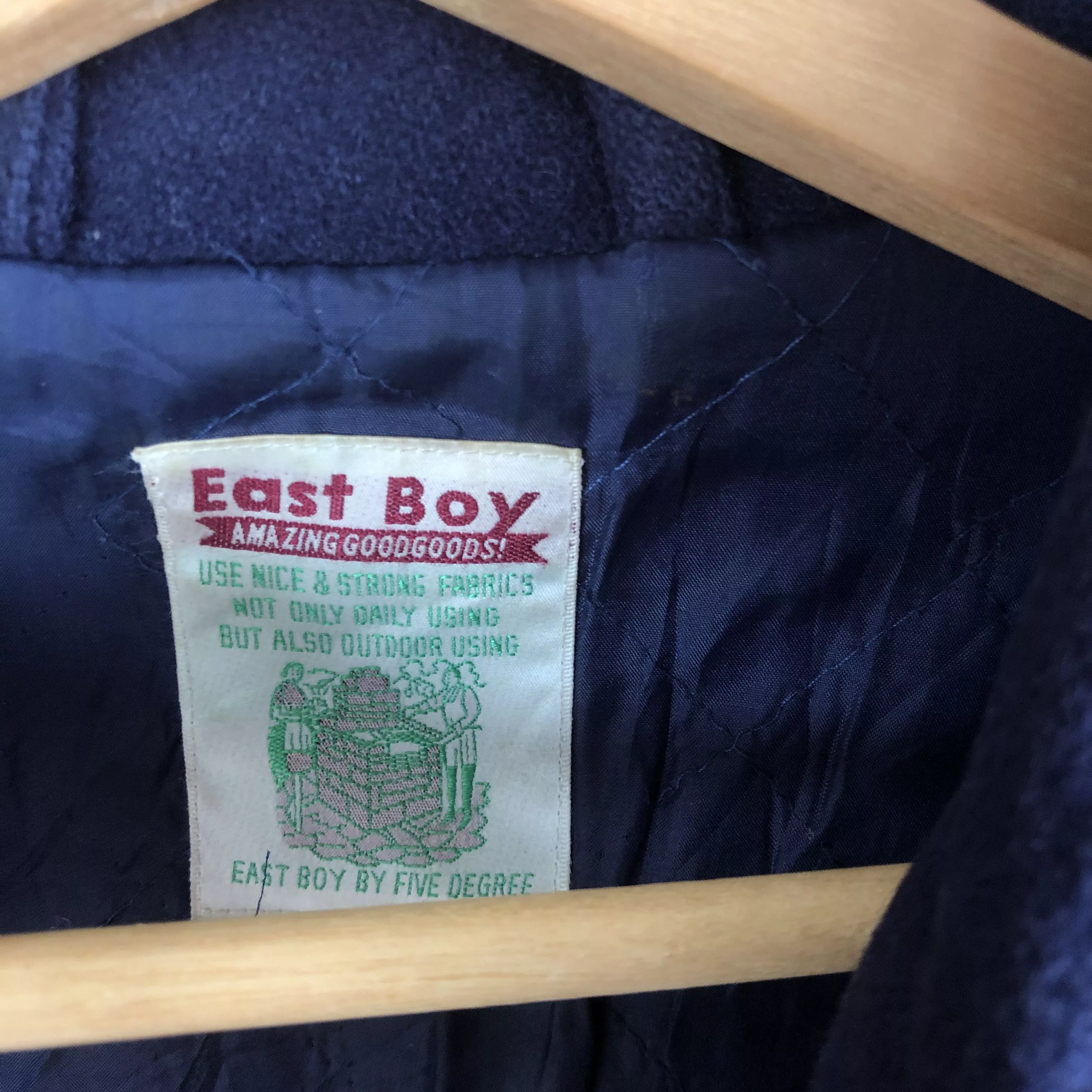 Vintage Light Jackets Vintage Eastboy Varsity Jacket Japanese Wool Jacket Multi