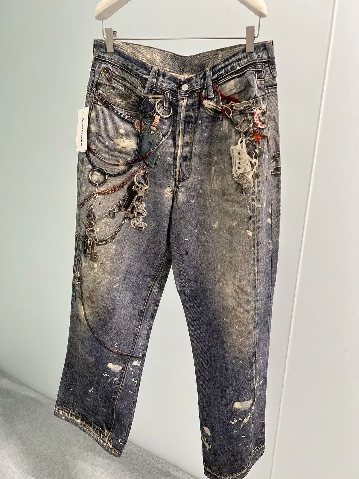 Acne Studios Denim Acne studios trompe l’oeil pants trouser baggy Blue