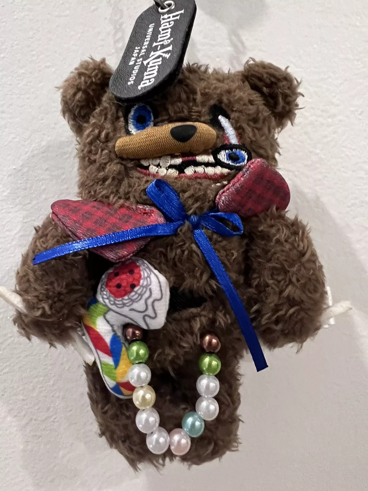 Universal Studios Miscellaneous Universal Studios Limited Edition Hami-Kuma Horror Plush Teddy Bear Keychain Brown