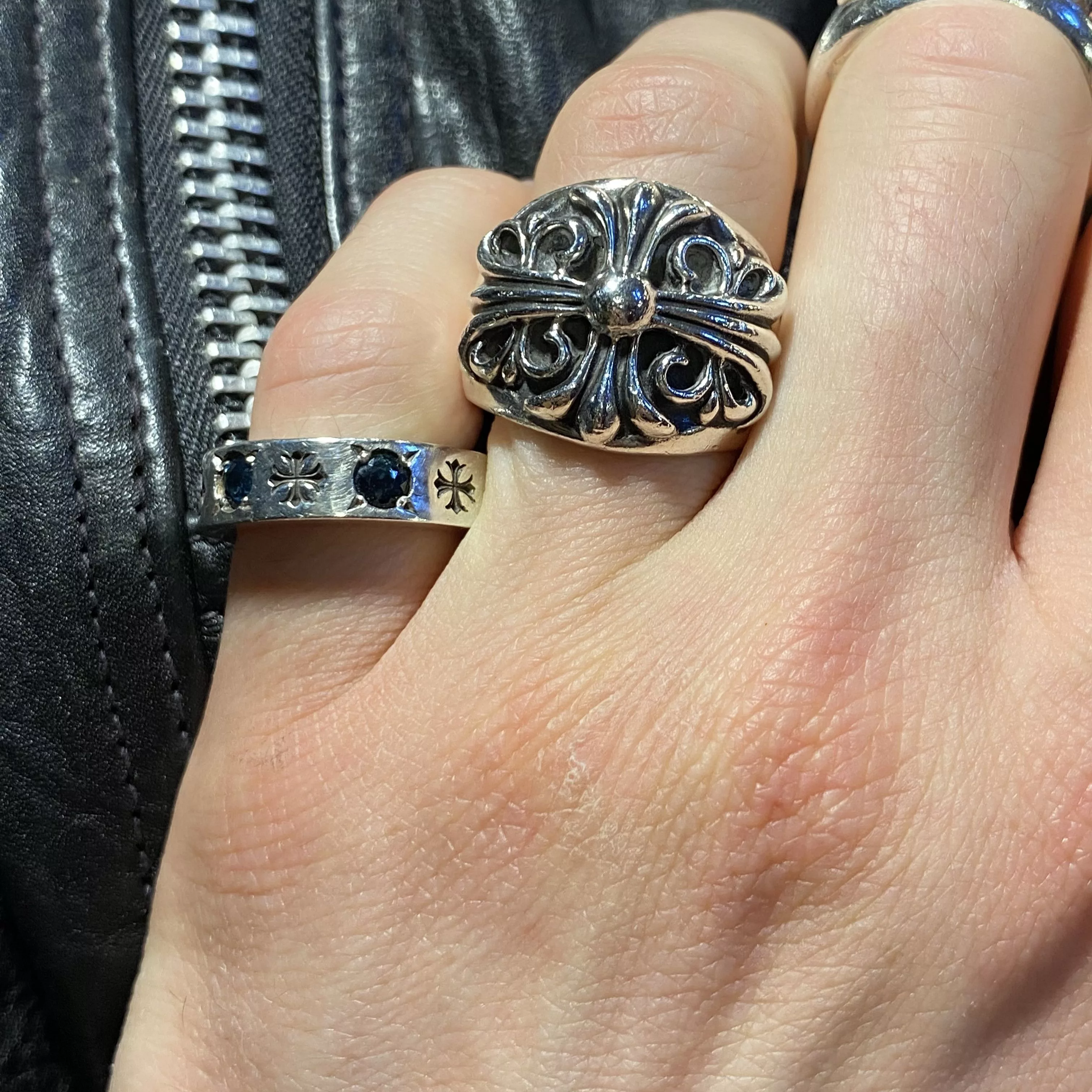 Chrome Hearts Jewelry Watches Chrome Hearts Keeper ring size 10 Silver
