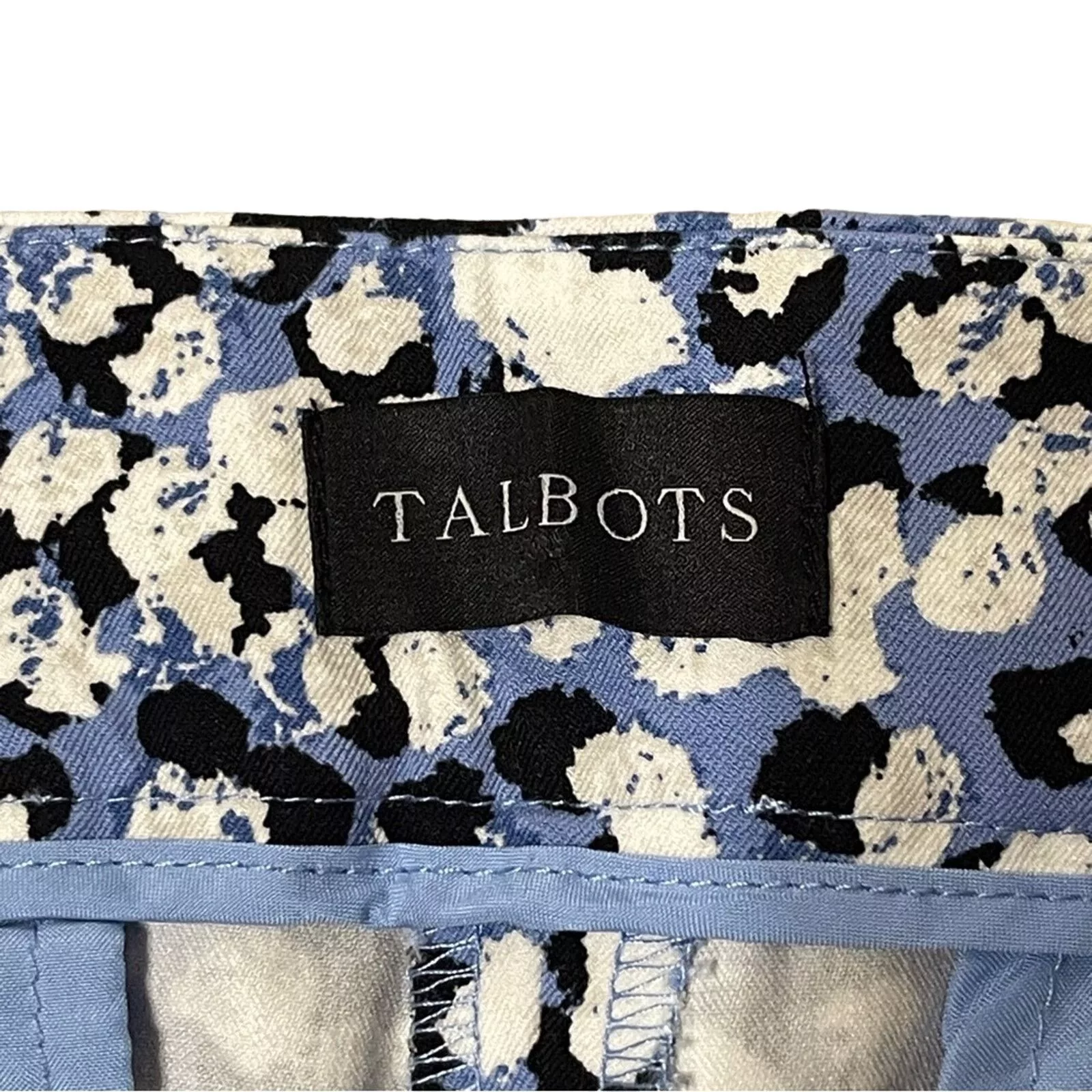 Other Pants Other Talbots Fly Front Chatham Ankle Pants Blue Dot Size Size 14