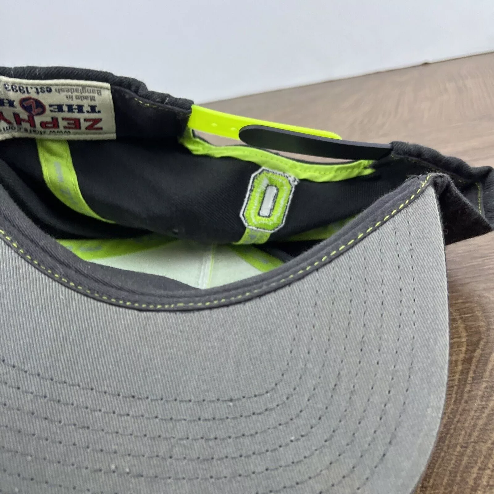 Other Hats Other Oregon Ducks Gray Green Hat Snapback Green Adjustable Hat Ad