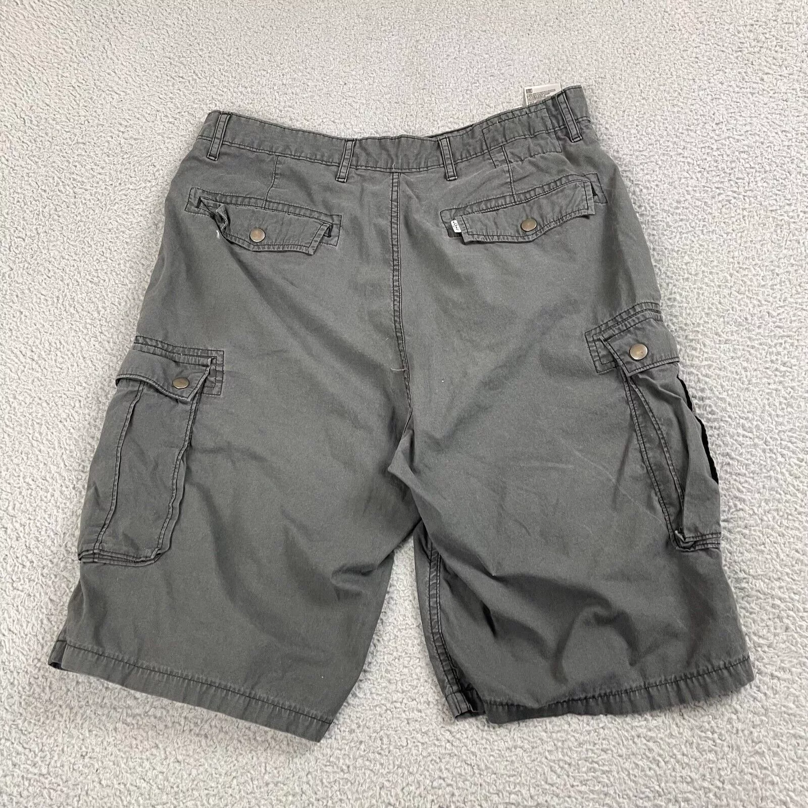 Levi's Shorts Levi's Levis Cargo Shorts Flat Front 100% Cotton Stretch Pull On Gray