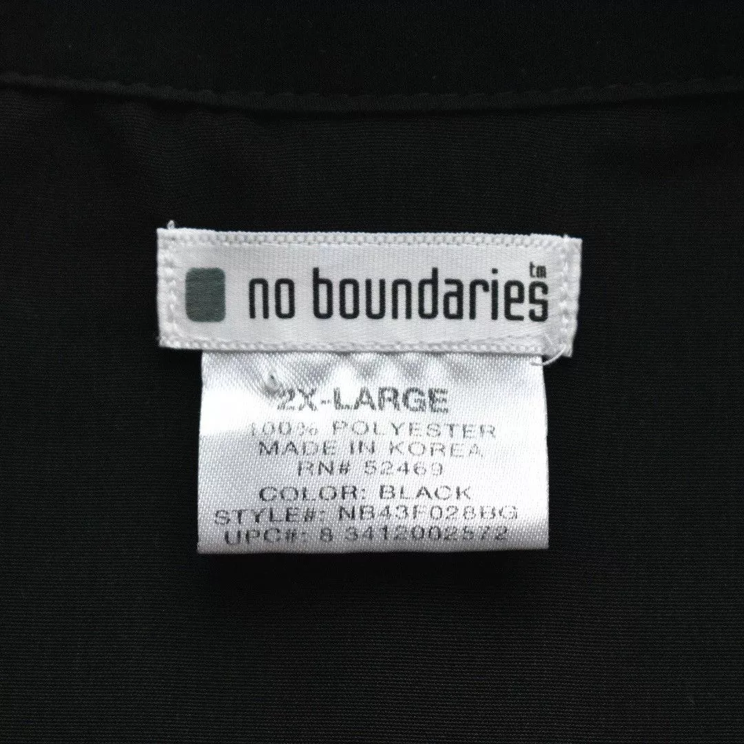 Vintage Shirts Button Ups Vintage × Walmart Vintage No Boundaries Button-down Shirt (XXL) Black