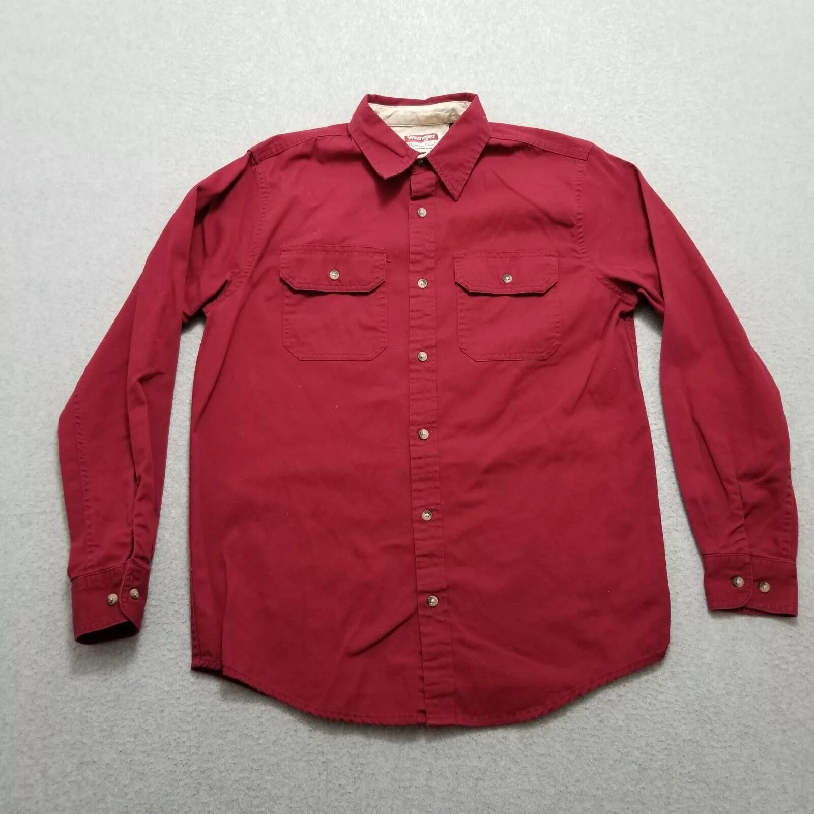 Wrangler Shirts Button Ups Wrangler Shirt Mens Small Button Up Long Sleeve Casual Red