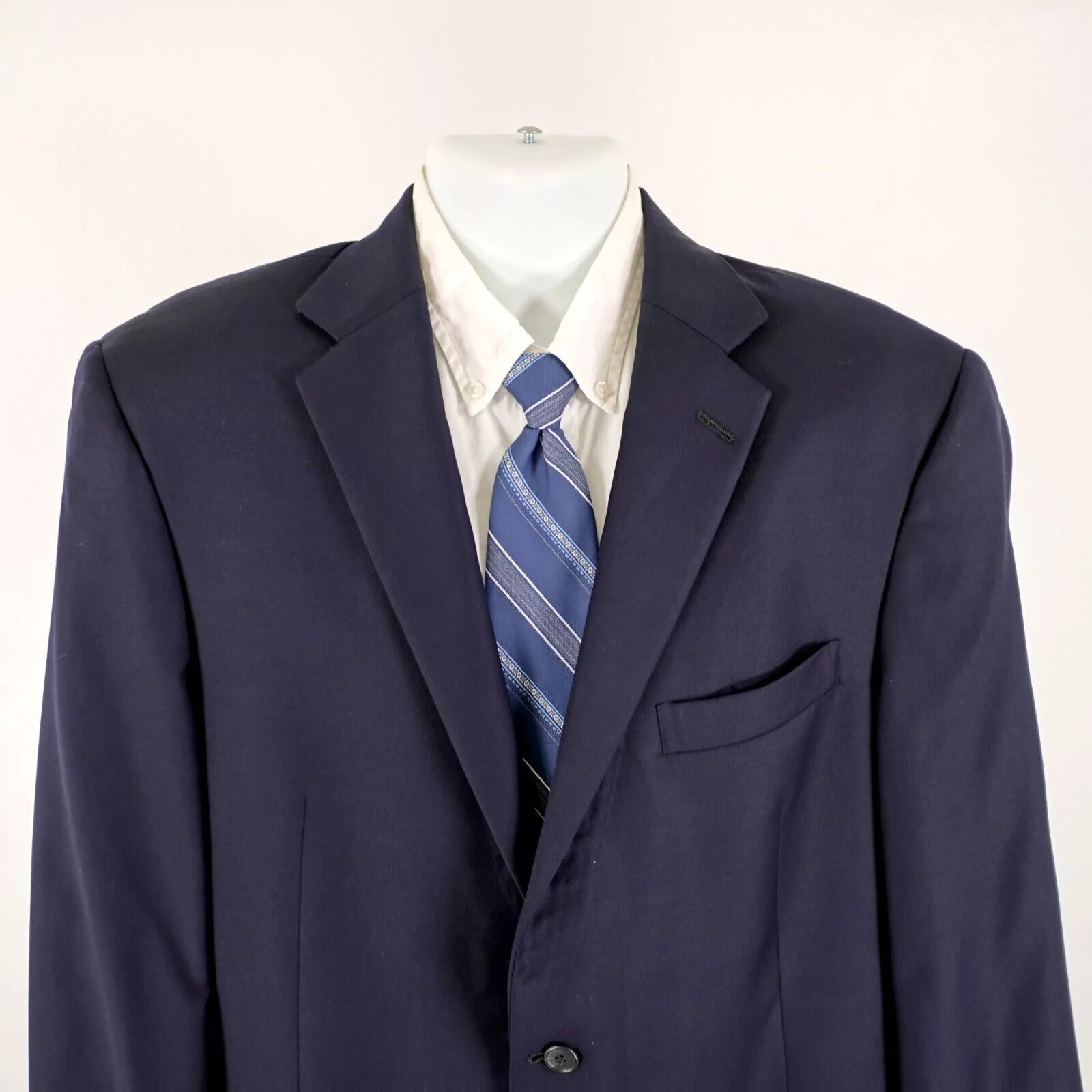 Hart Schaffner Marx Blazers Hart Schaffner Marx Wool Blue 2 Button Blazer 44R Made In US