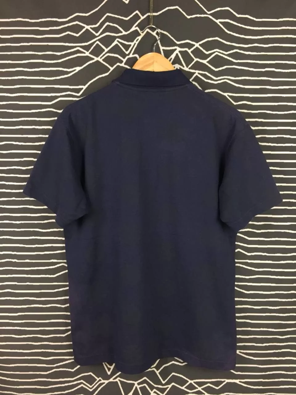 Engineered Garments Polos Engineered Garments × Japanese Brand × Uniqlo Engineered Garments x Uniqlo Pique Printed Polo Tee Blue