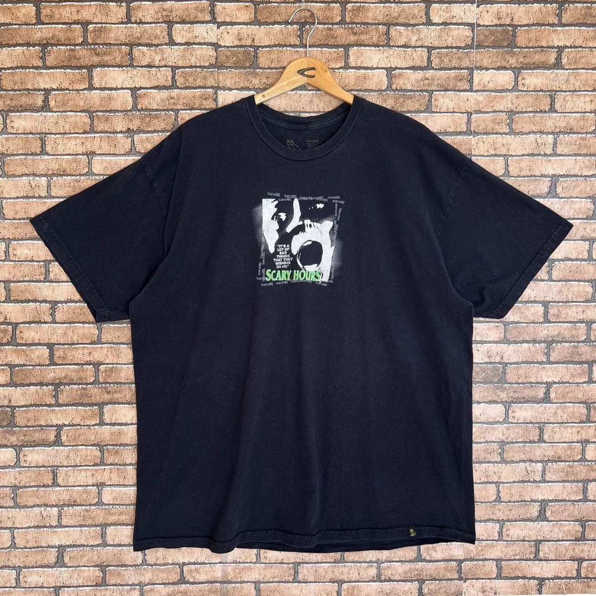 Drake Short Sleeve T Shirts Drake × October's Very Own Scary Hours Official Merchandise From OVO Collection Black