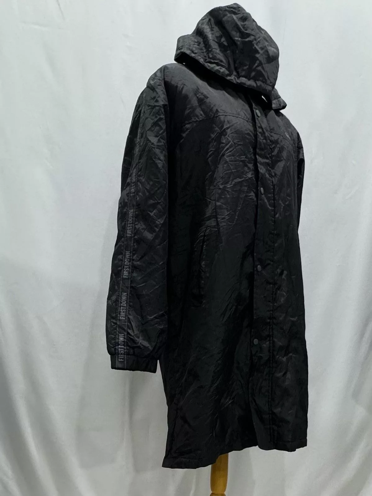 First MFG Co. Light Jackets First MFG Co. FIRST DOWN Long Hoodies Jacket Black Gorpcore