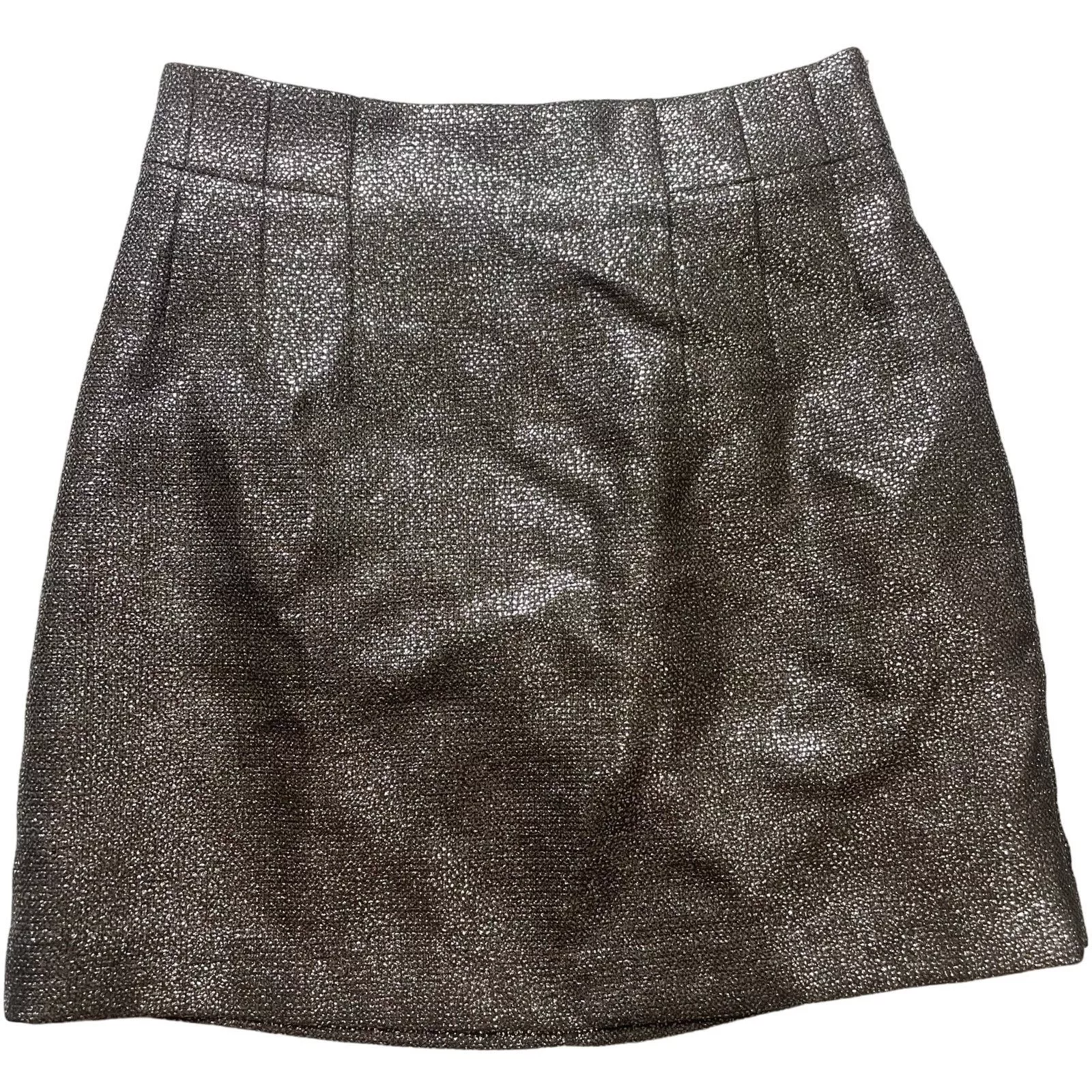 H&M Mini Skirts NWOT H&M Metallic Skirt Brown